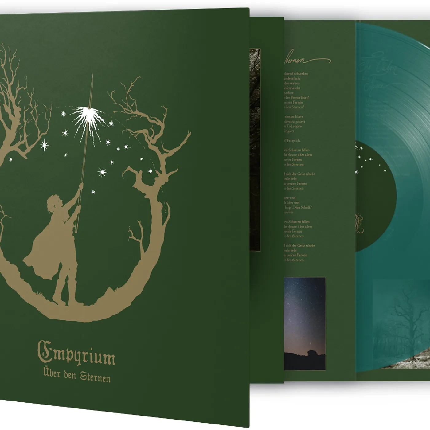 Empyrium UBER DEN STERNEN (GREEN TRANSPARENT VINYL) Vinyl Record