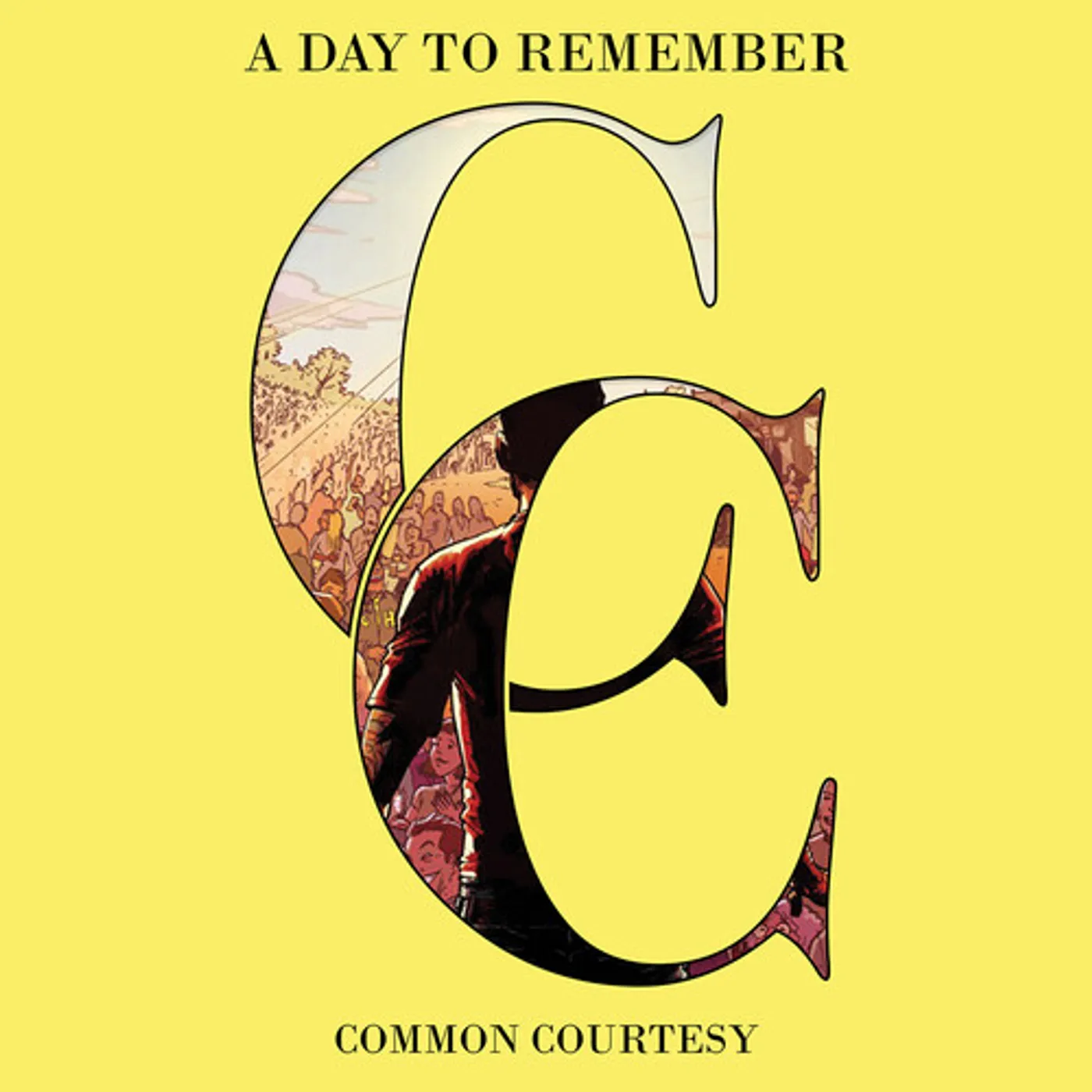 A Day To Remember Common Courtesy (Lemon & Milky Clear) Vinyl Record