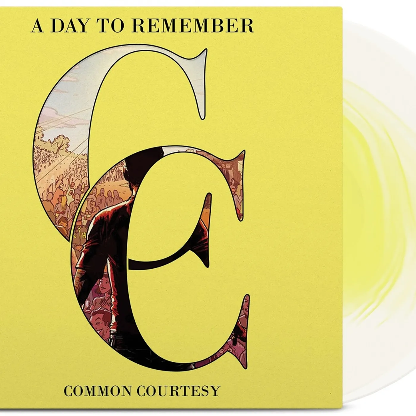 A Day To Remember Common Courtesy (Lemon & Milky Clear) Vinyl Record