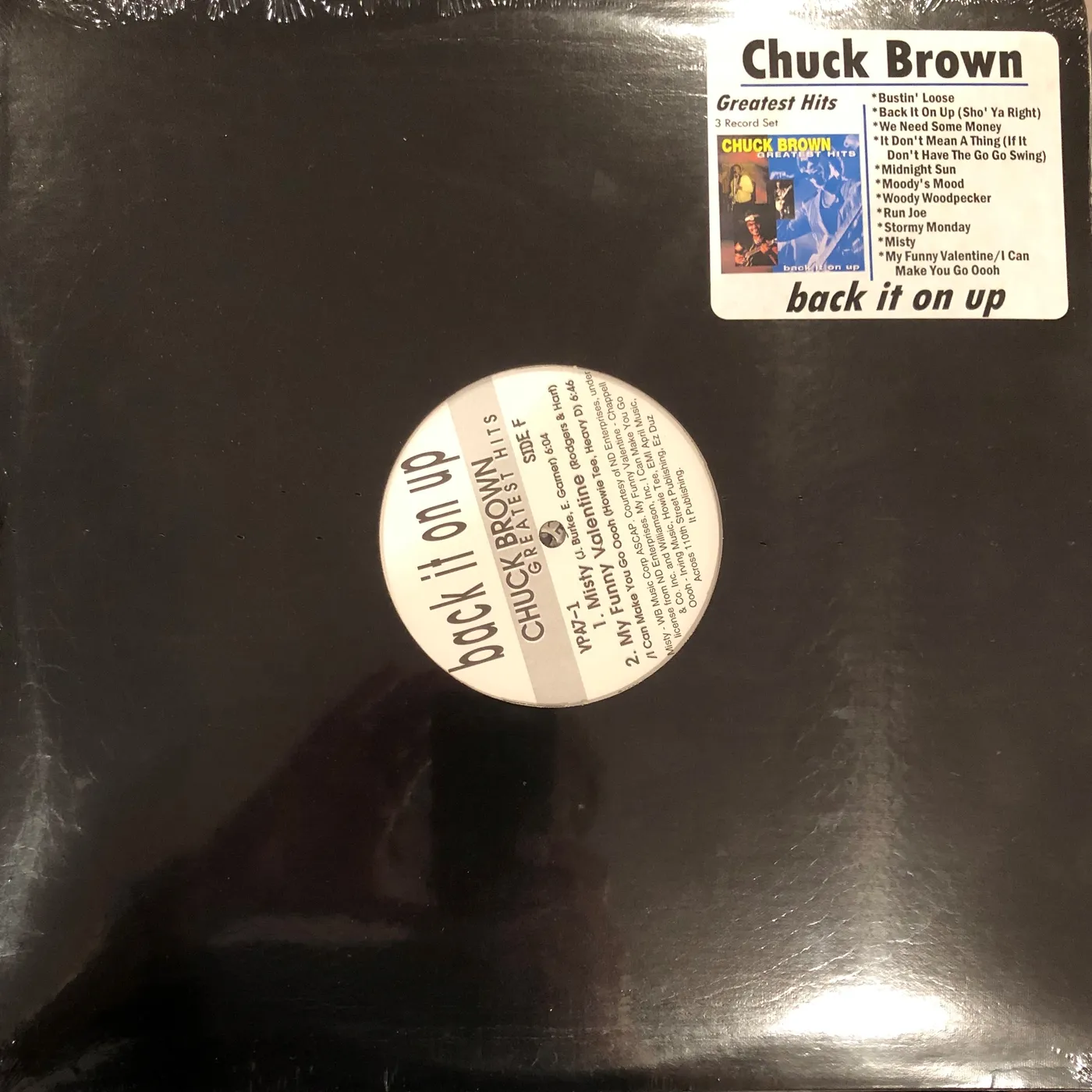 Chuck Brown and the Soul Searchers Back It On Up: Greatest Hits Vinyl Record