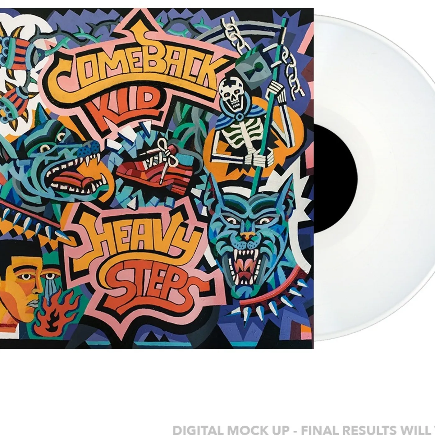 Comeback Kid Heavy Steps (White) Vinyl Record