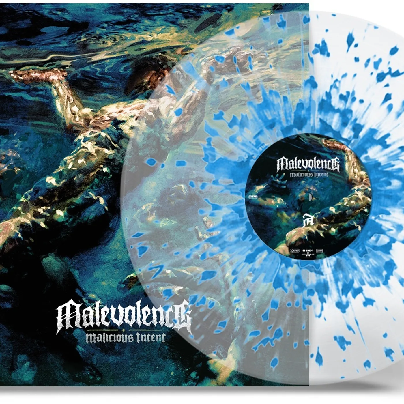 Malevolence Malicious Intent (Crystal Clear W/ Sky B Vinyl Record