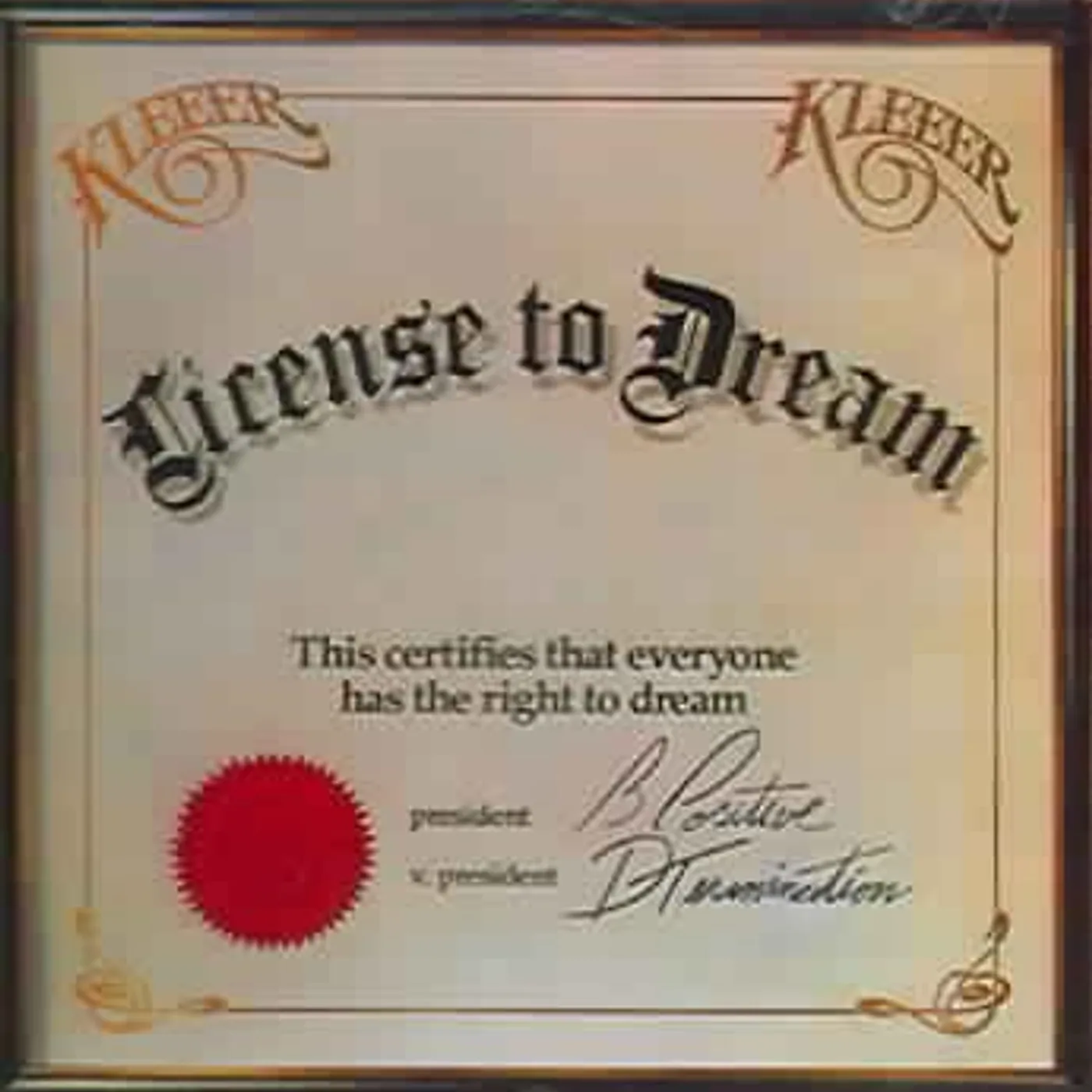 Kleeer License Dream CD
