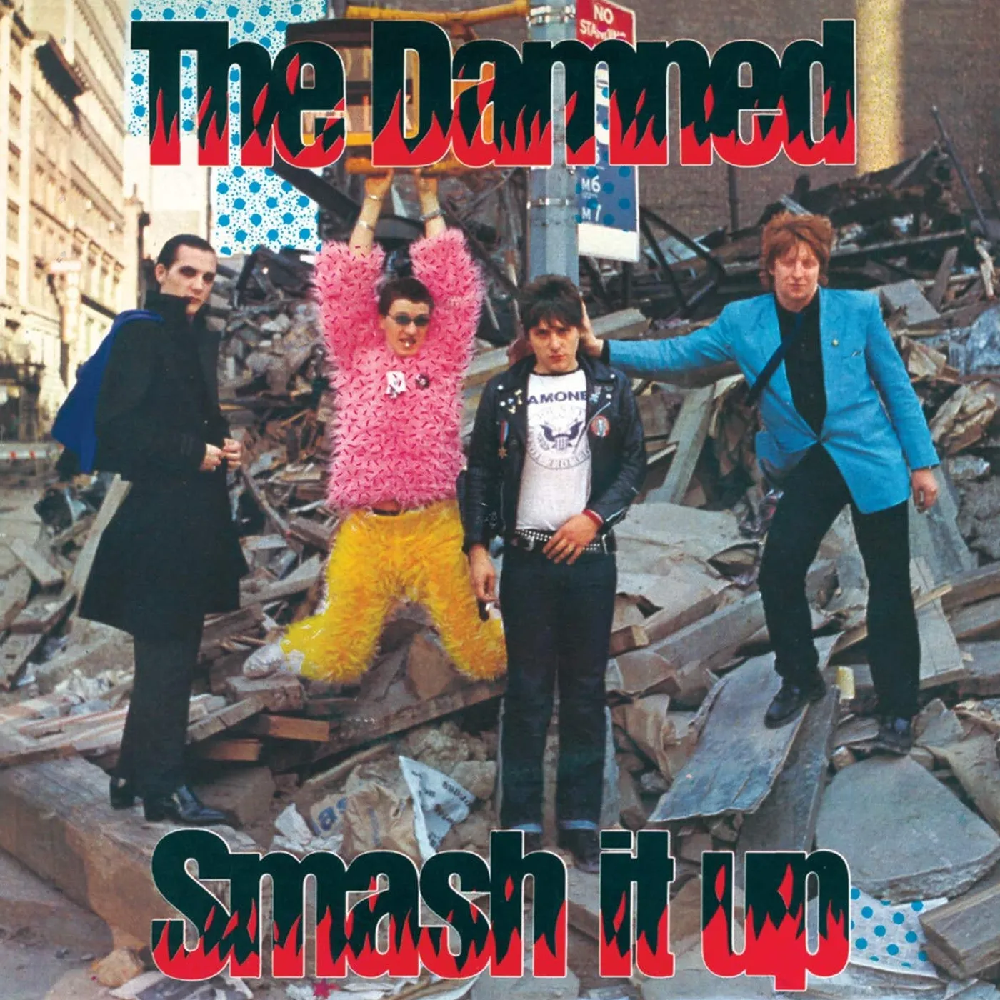 The Damned SMASH IT UP B/W BURGLAR Vinyl Record