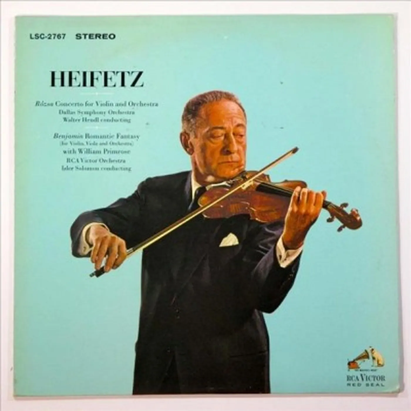 Jascha Heifetz Rozsa: Violin Concerto/Romantic Fantasy Vinyl Record