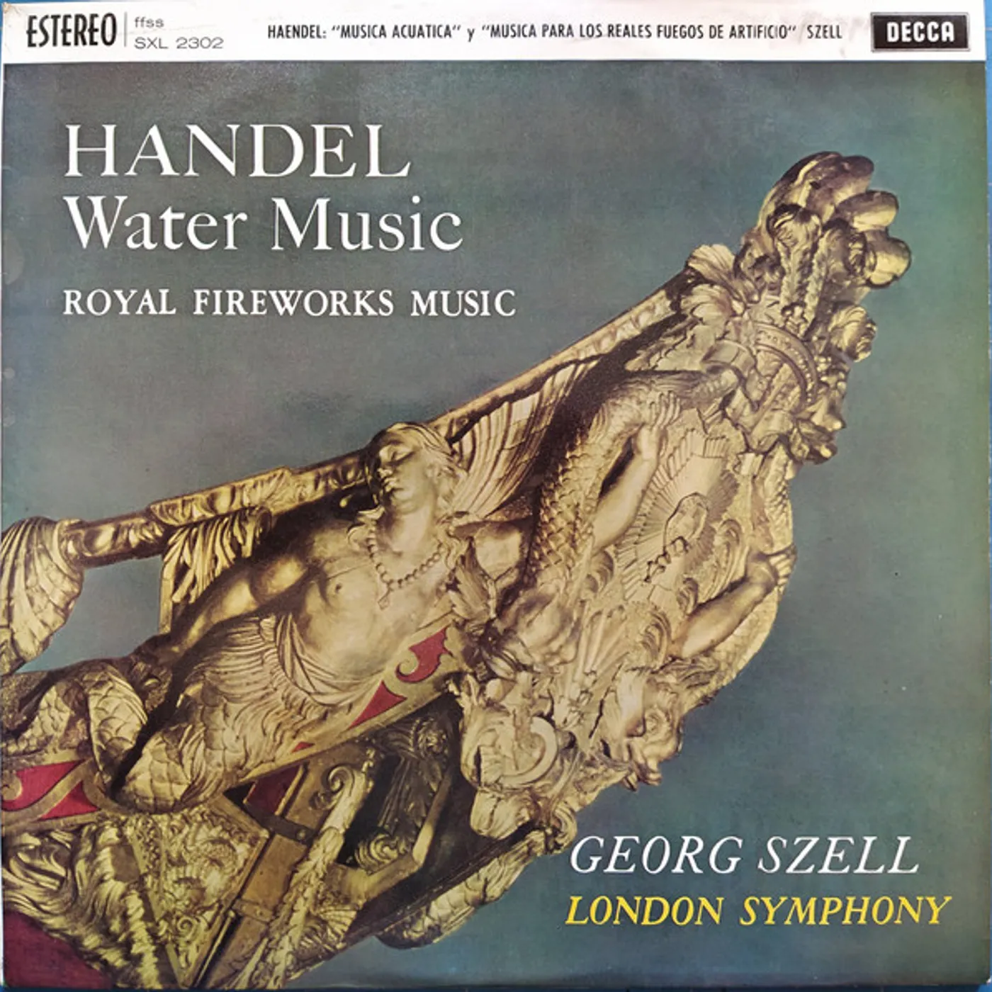 George Szell Handel: Water Music, Fireworks Music Vinyl Record