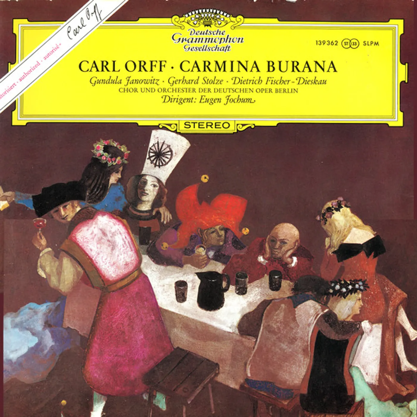 Eugen Jochum Orff: Carmina Burana Vinyl Record