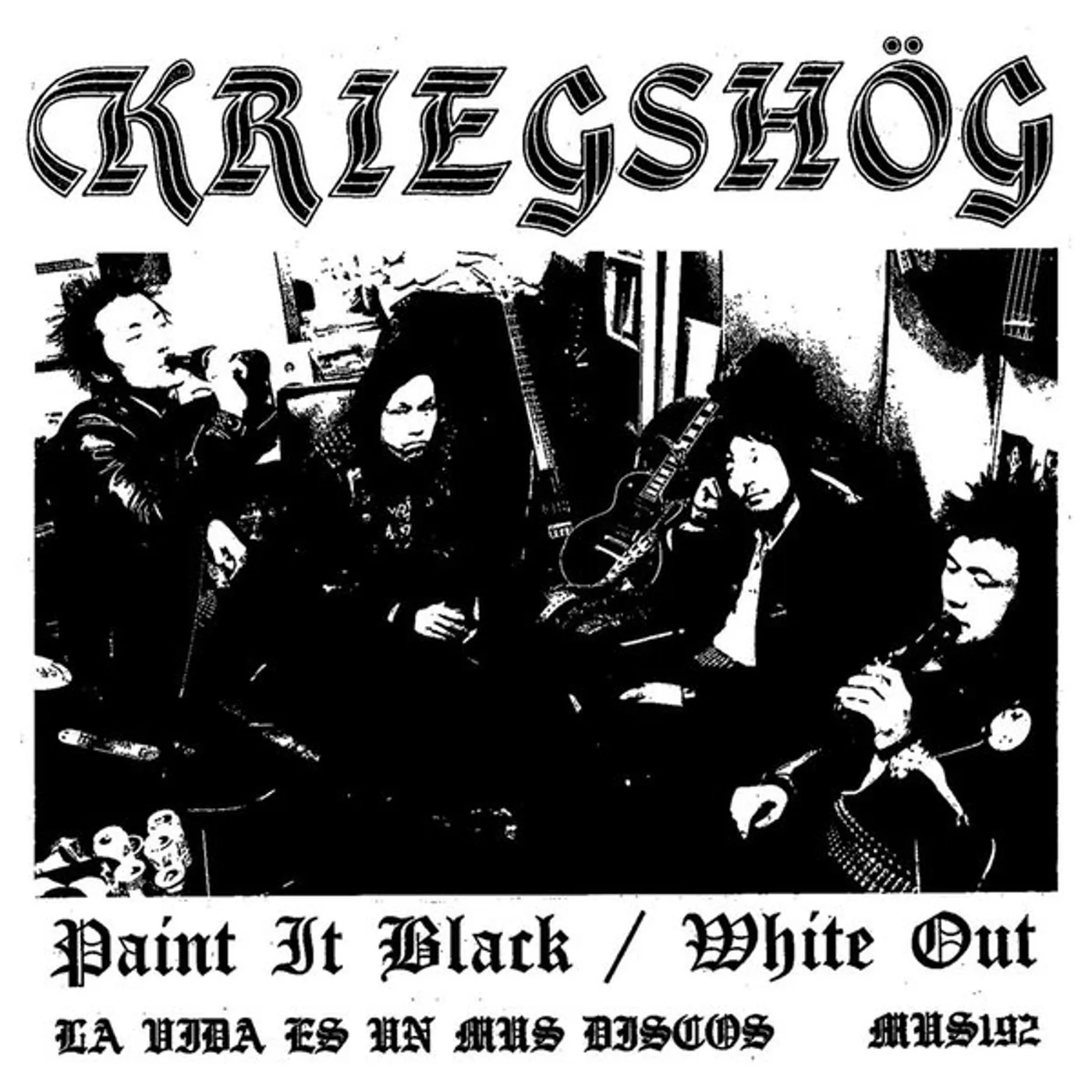 Kriegshög Paint It Black/White Out Vinyl Record