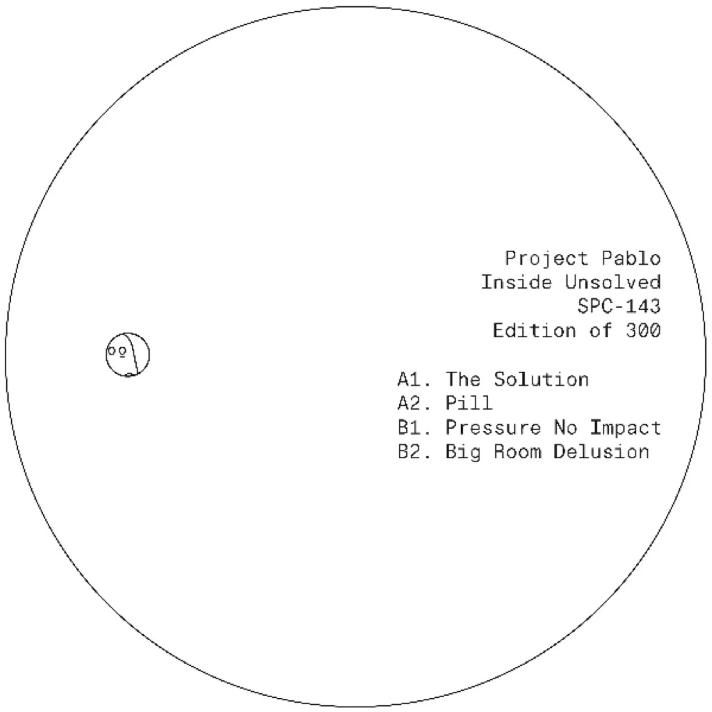 Project Pablo Inside Unsolved Vinyl Record