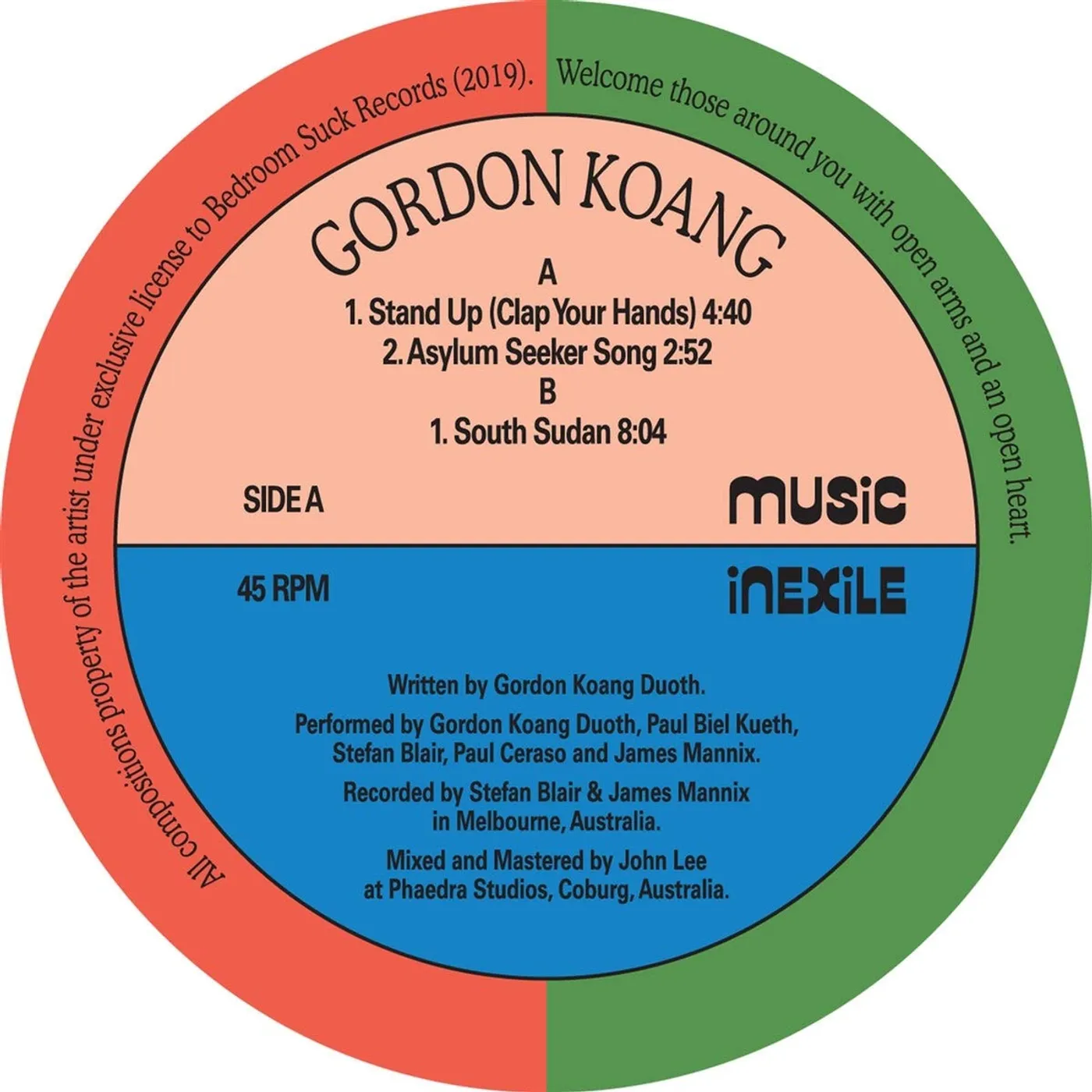 Gordon Koang Stand Up (Clap Your Hands) Vinyl Record