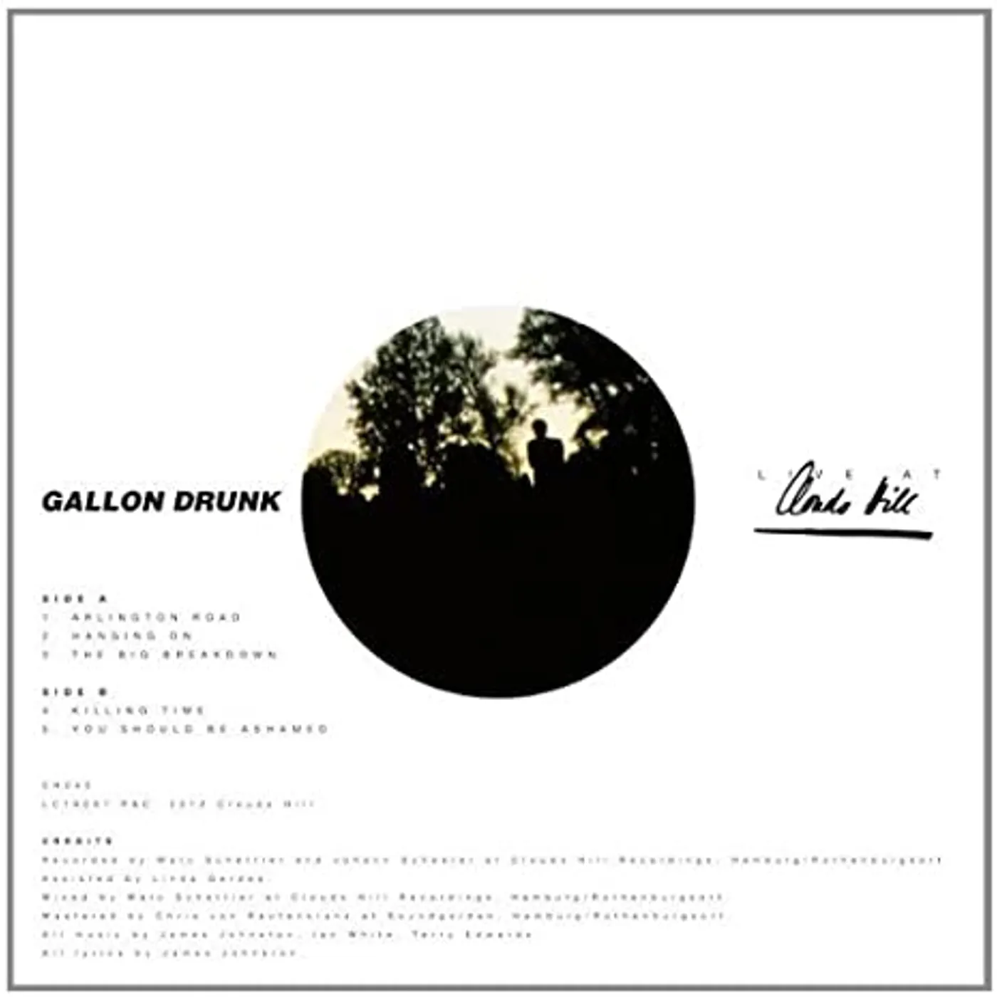 Gallon Drunk Live At Clouds Hill Vinyl Record