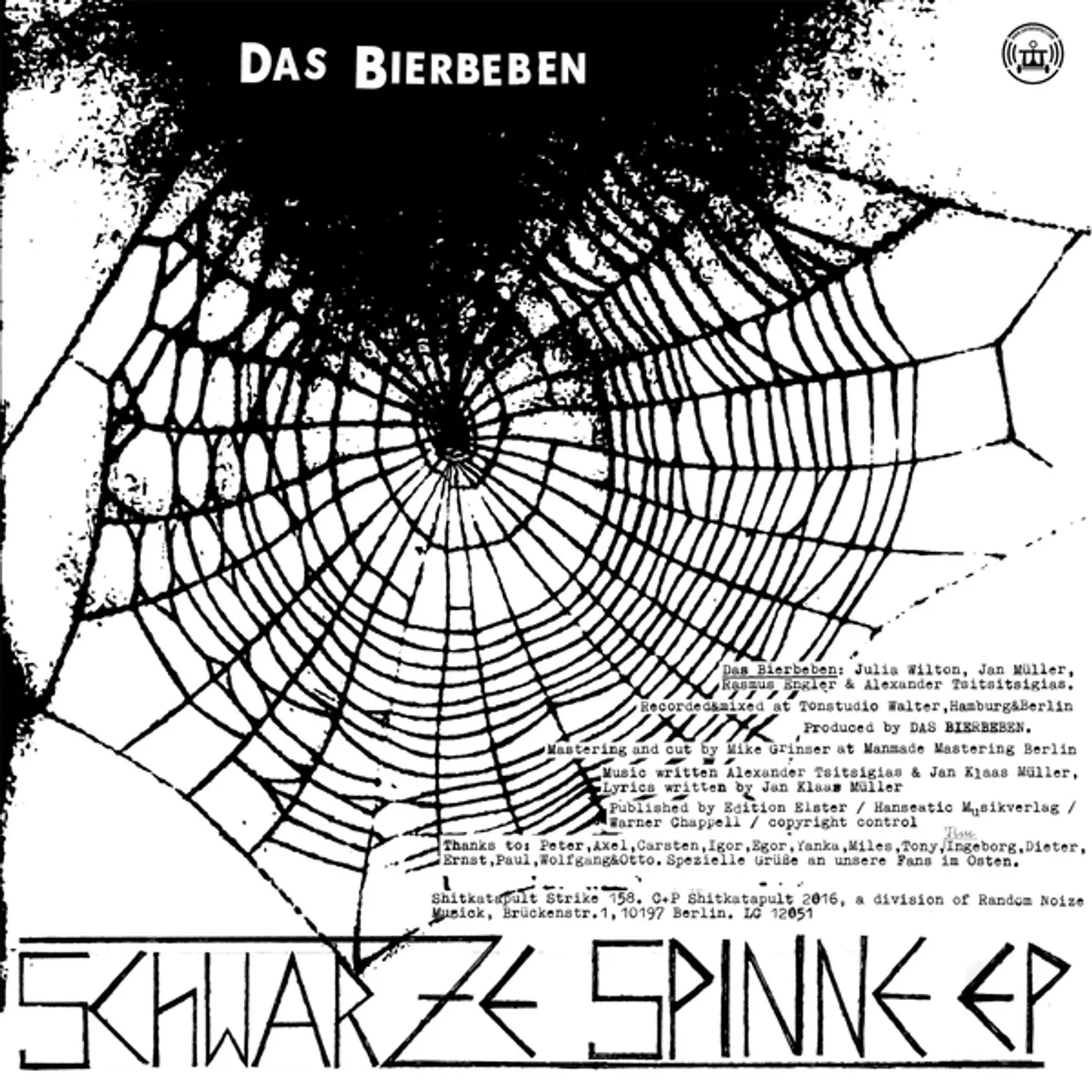 Das Bierbeben Schwarze spinne Vinyl Record