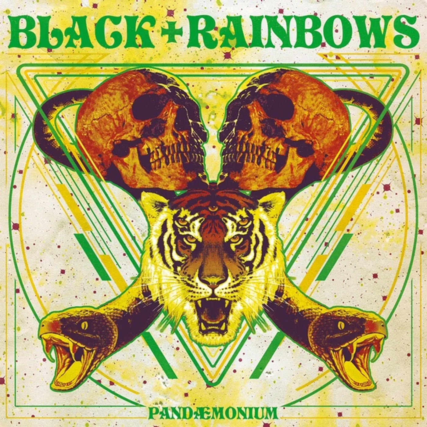 Black Rainbows Pandaemonium (Yellow Splatter) Vinyl Record