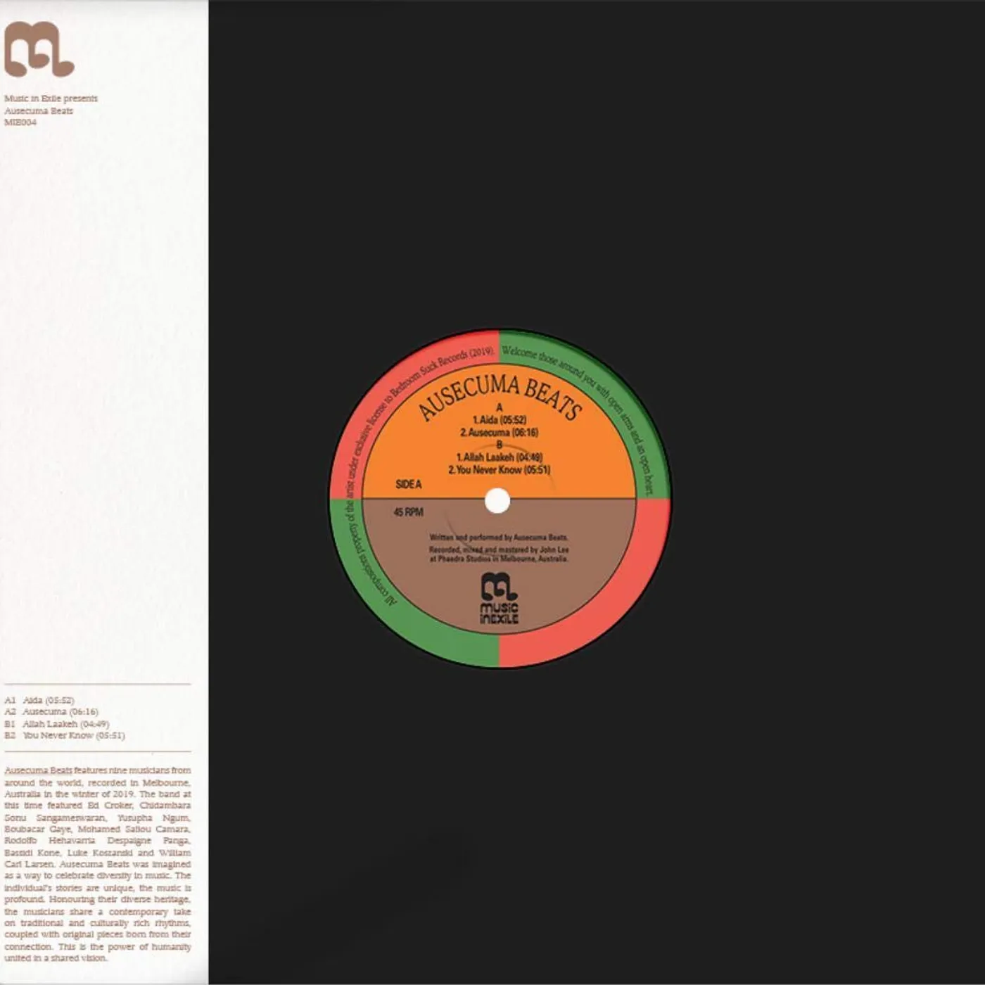 Ausecuma Beats Vinyl Record