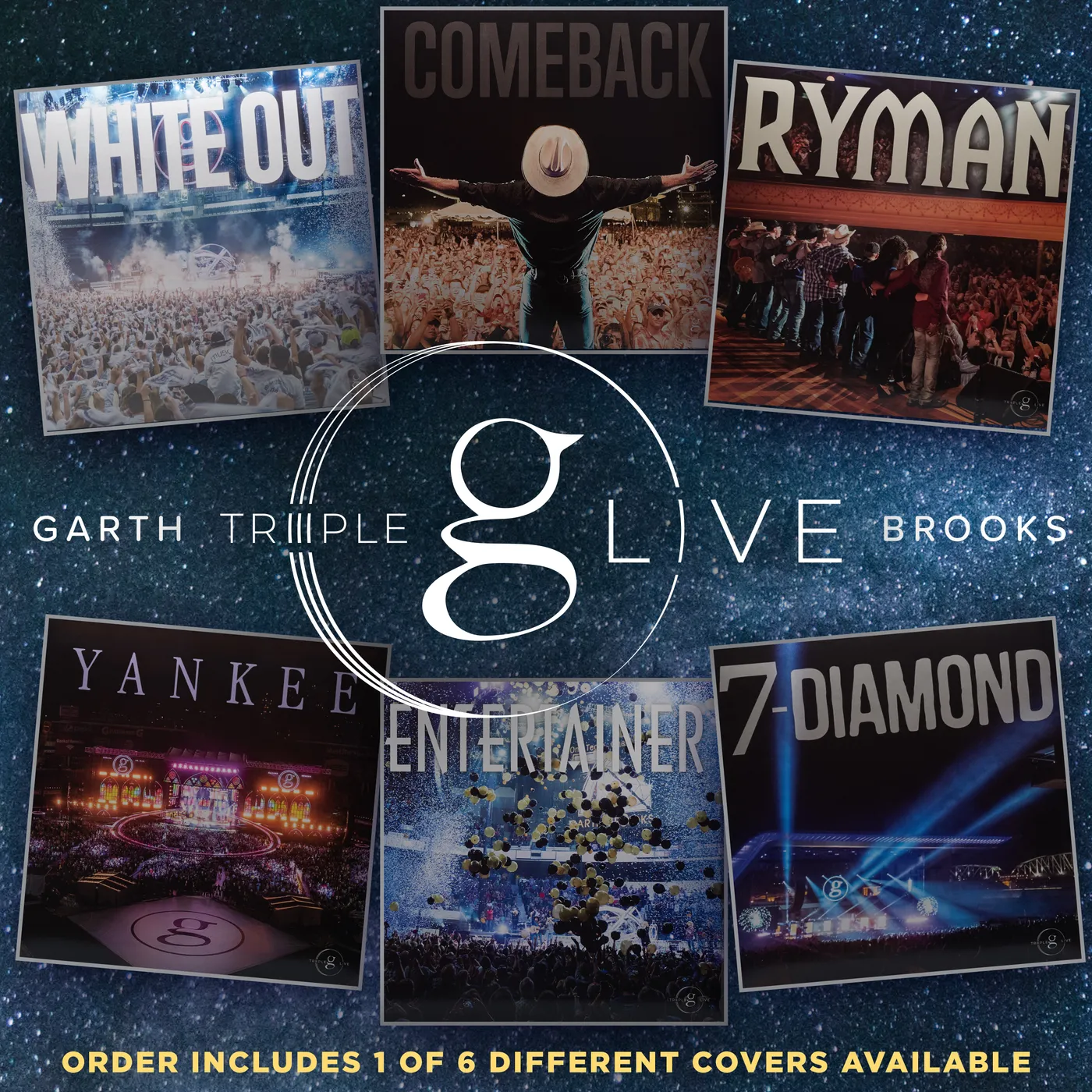 Garth Brooks Triple Live Vinyl Record