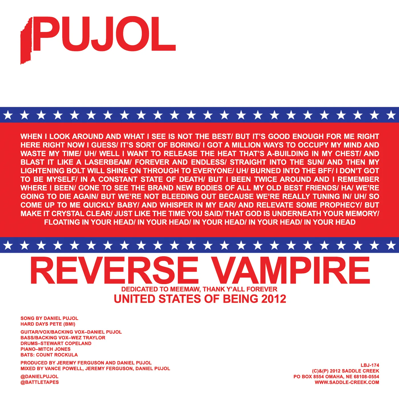 Pujol Reverse Vampire Vinyl Record
