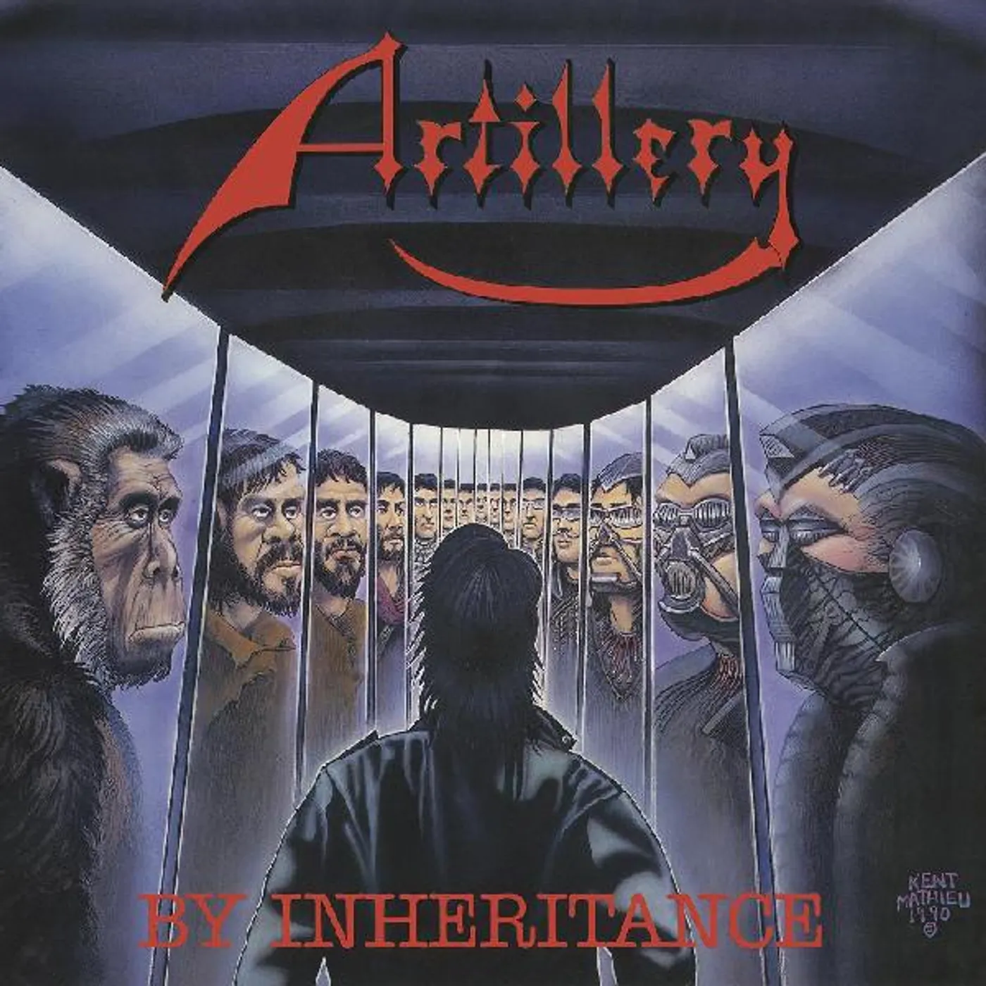 Artillery BY INHERITANCE (BLUE WITH RED SPLATTER VINYL) Vinyl Record