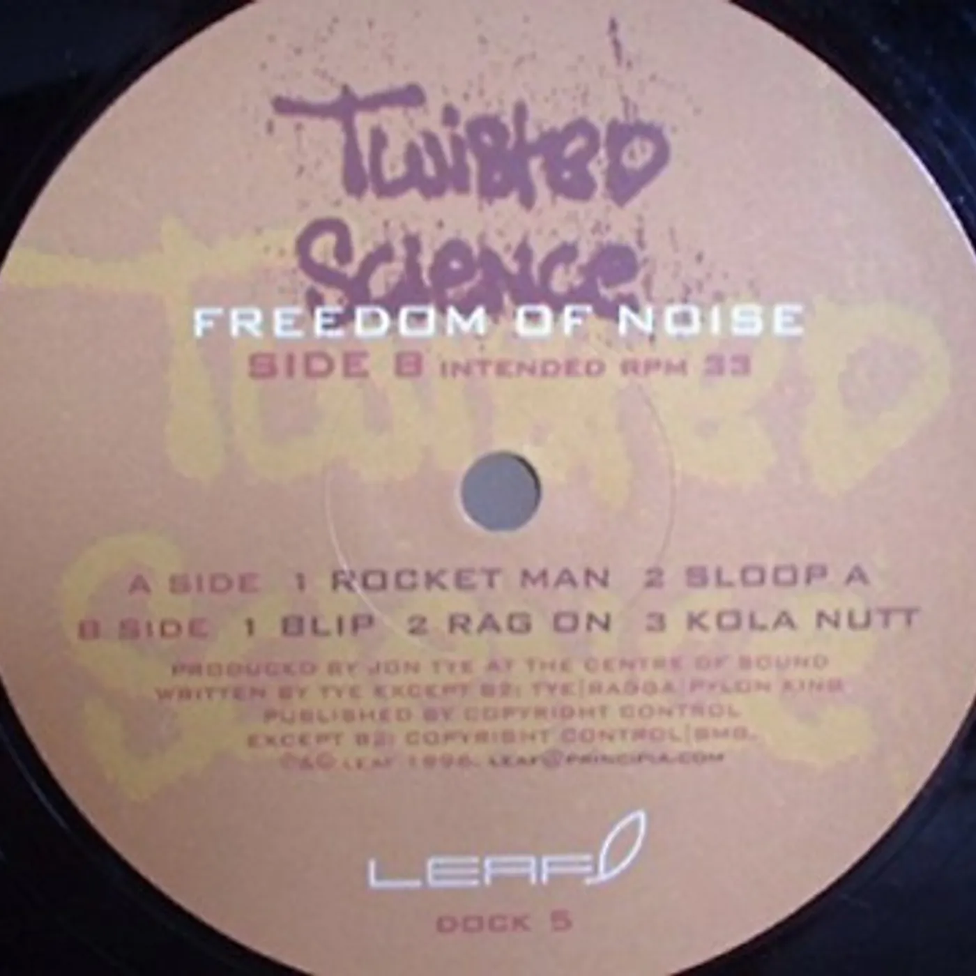 Twisted Science Freedom Of Noise (2 X12  Ep) Vinyl Record