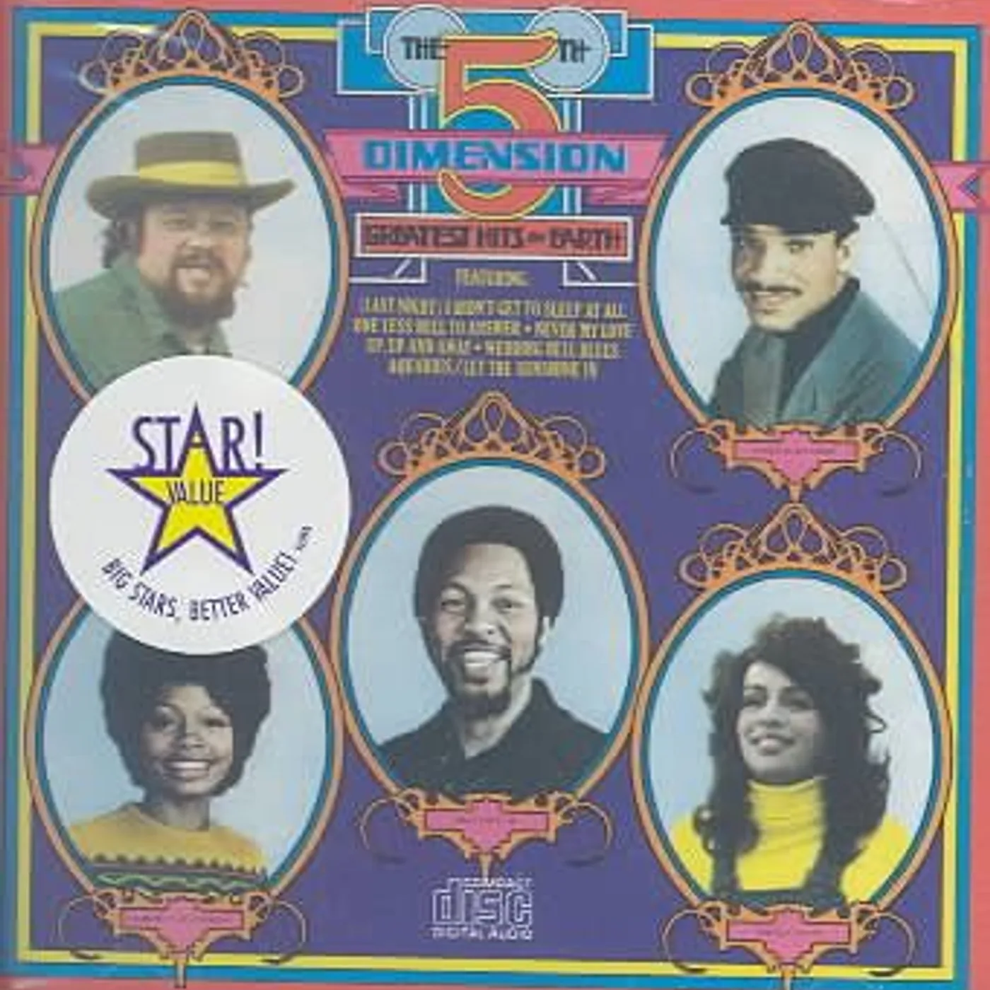 The 5th Dimension Greatest Hits on Earth CD