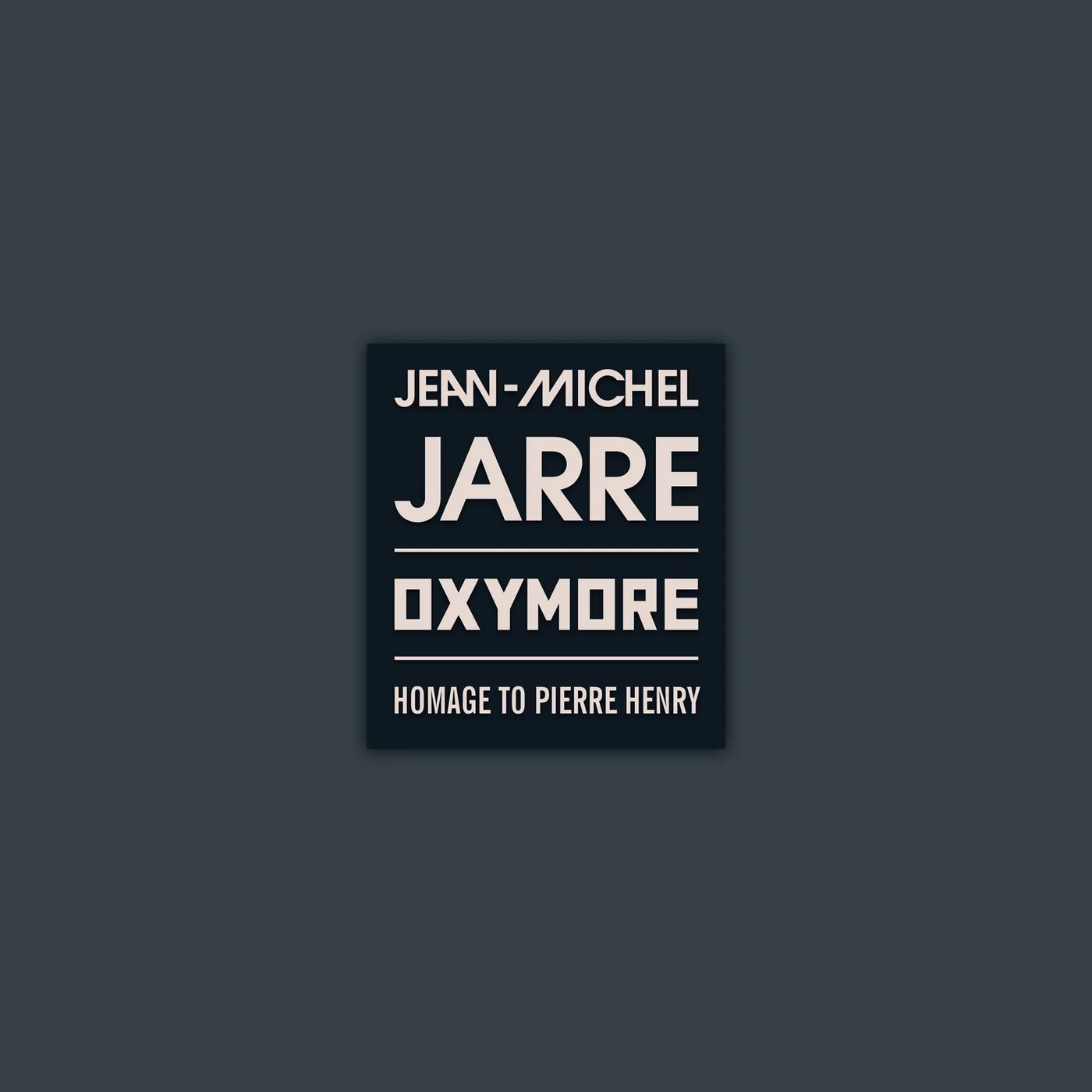 Jean-Michel Jarre OXYMORE CD