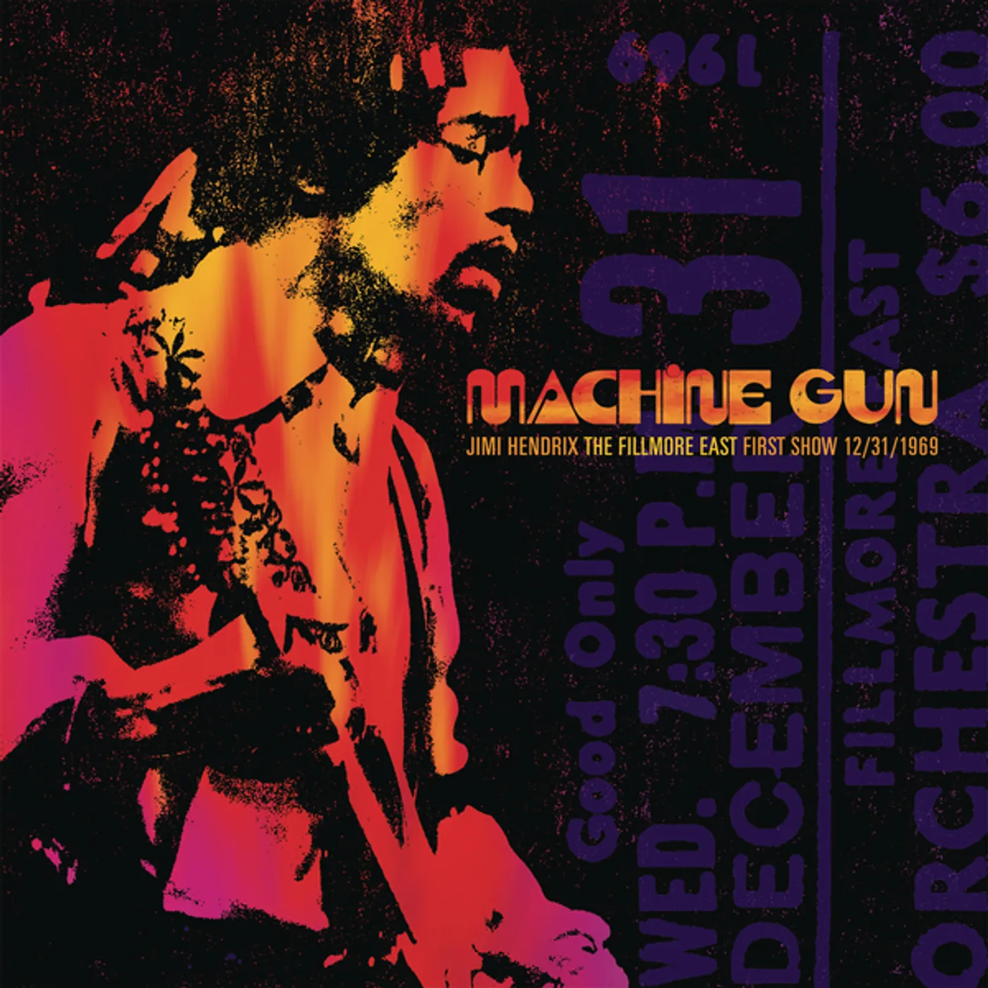 MACHINE GUN JIMI HENDRIX THE FILLMORE EAST FIRST SHOW 12/31/1969 (2LP/180G/GATEFOLD) Vinyl Record
