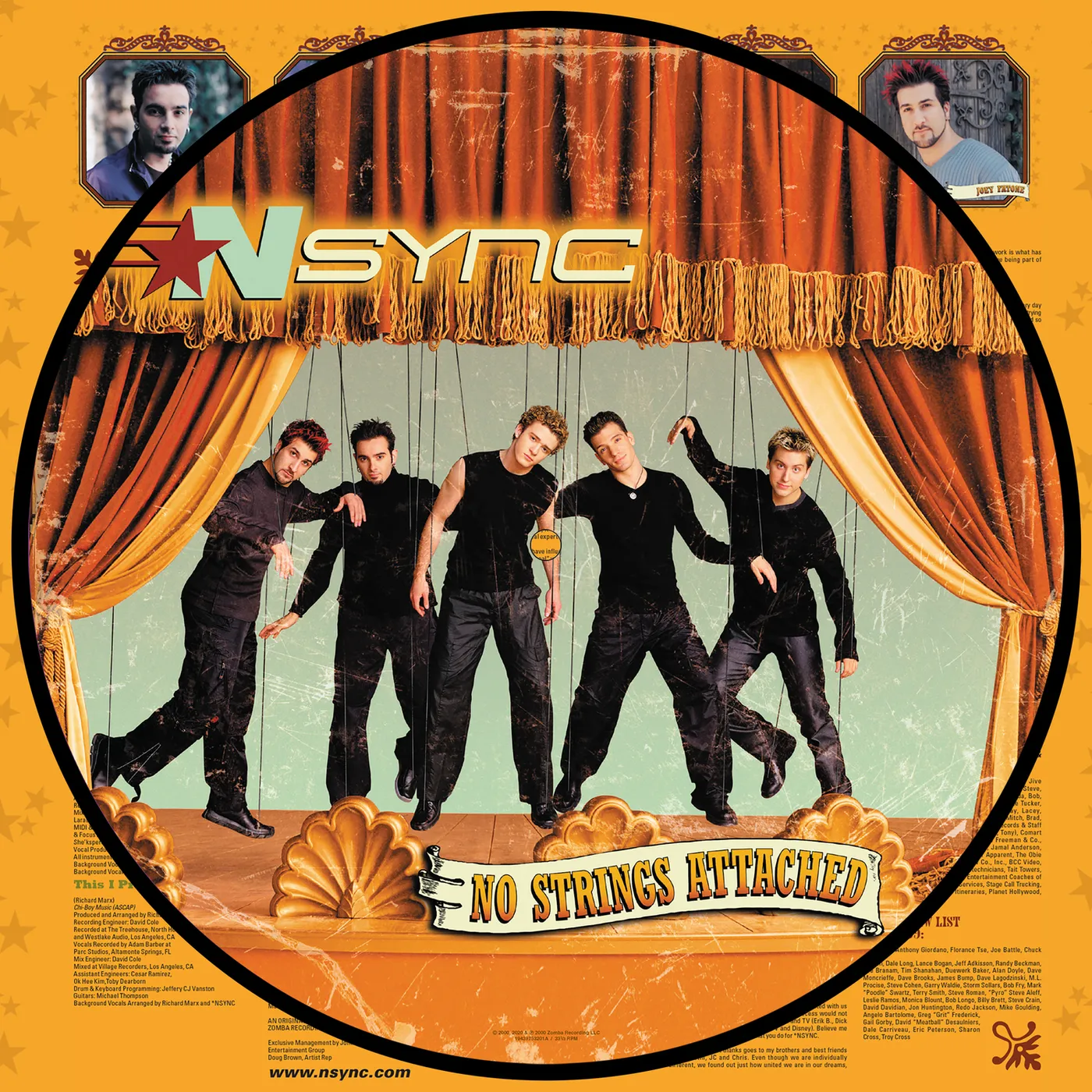 *NSYNC NO STRINGS ATTACHED (140G/PICTURE DISC/20TH ANNIVERSARY EDITION) Vinyl Record