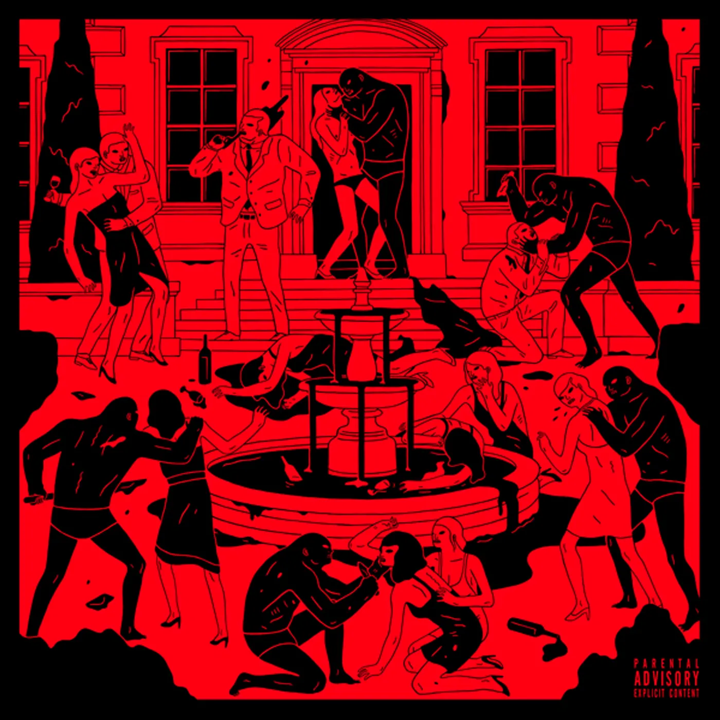 Swizz Beatz POISON (PA) (150G VINYL/RED WITH BLACK & WHITE SPLATTER VINYL) Vinyl Record