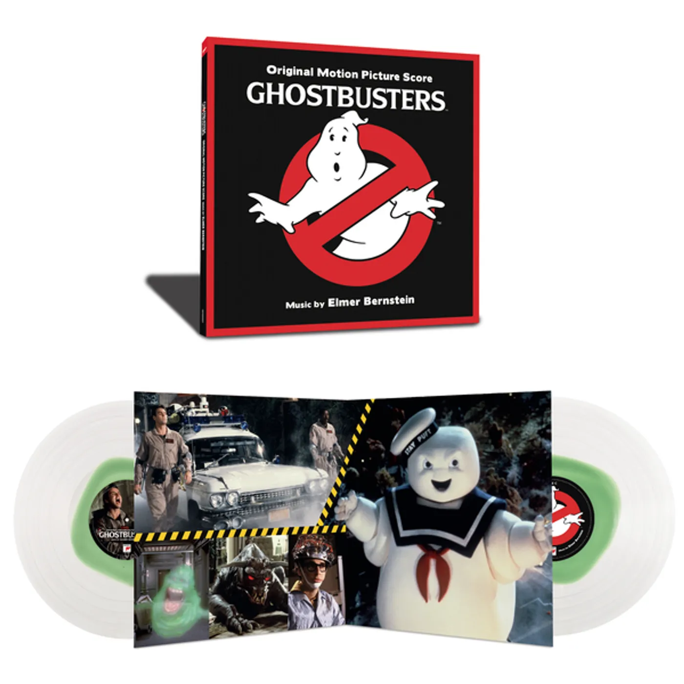 Elmer Bernstein GHOSTBUSTERS Original Soundtrack (2LP/150G/CLEAR WITH SLIME GREEN VINYL/DL) Vinyl Record
