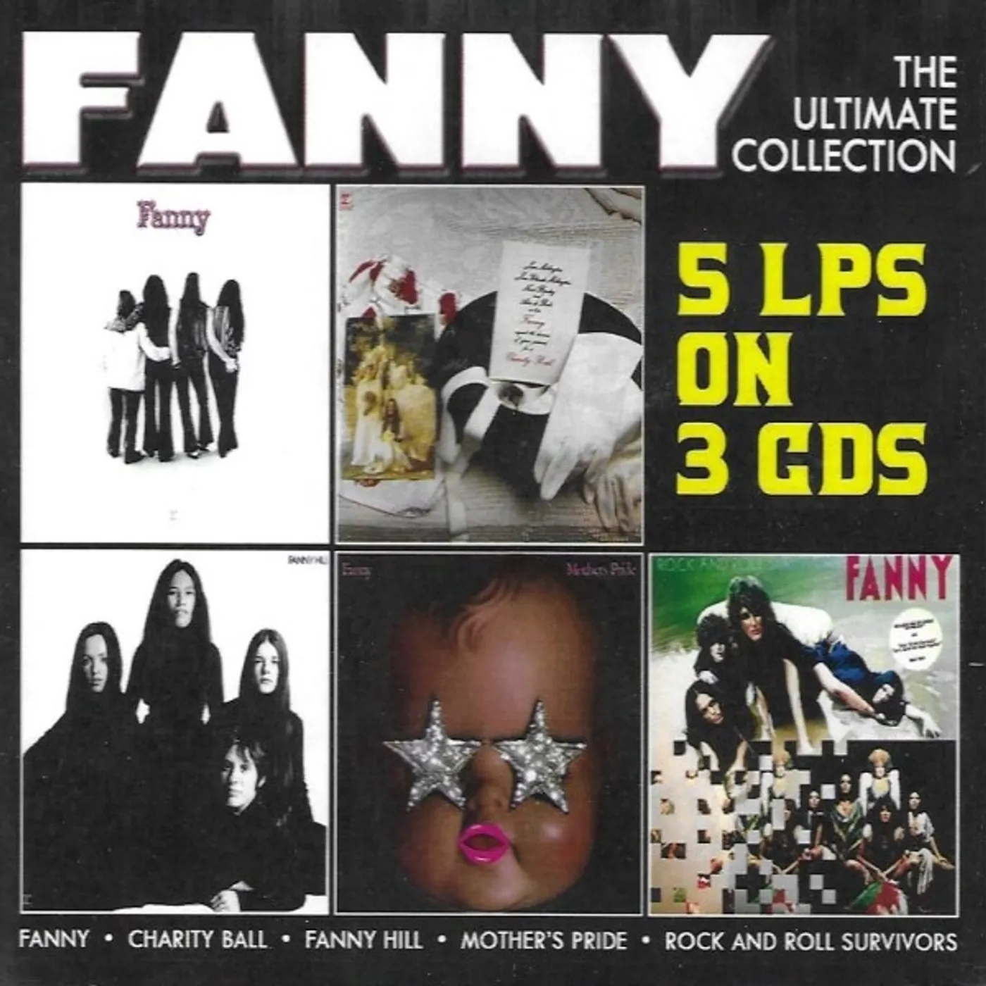 Fanny The Ultimate Collection: 5 Lps On 3 Cds CD