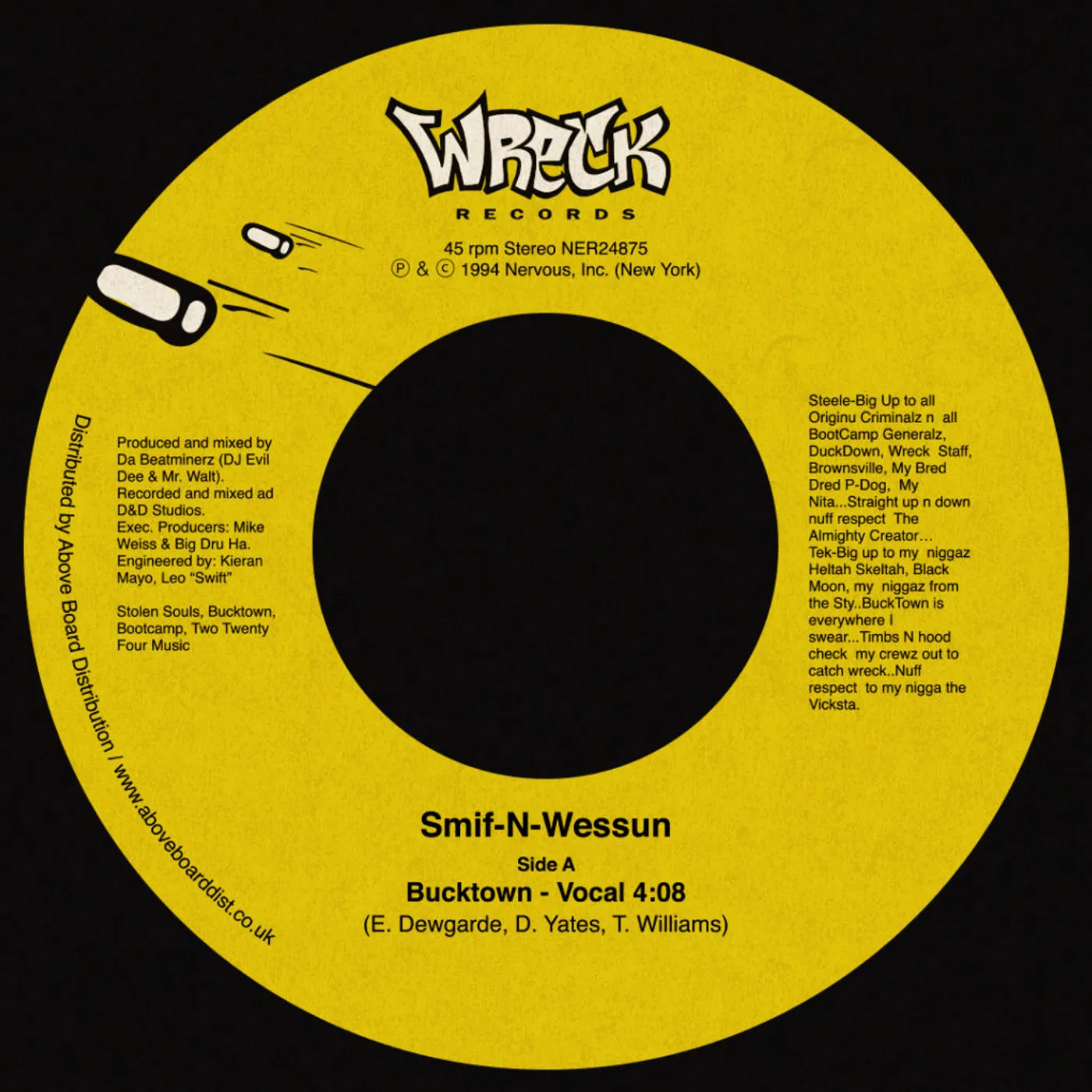 Smif-N-Wessun Bucktown (7 In) Vinyl Record