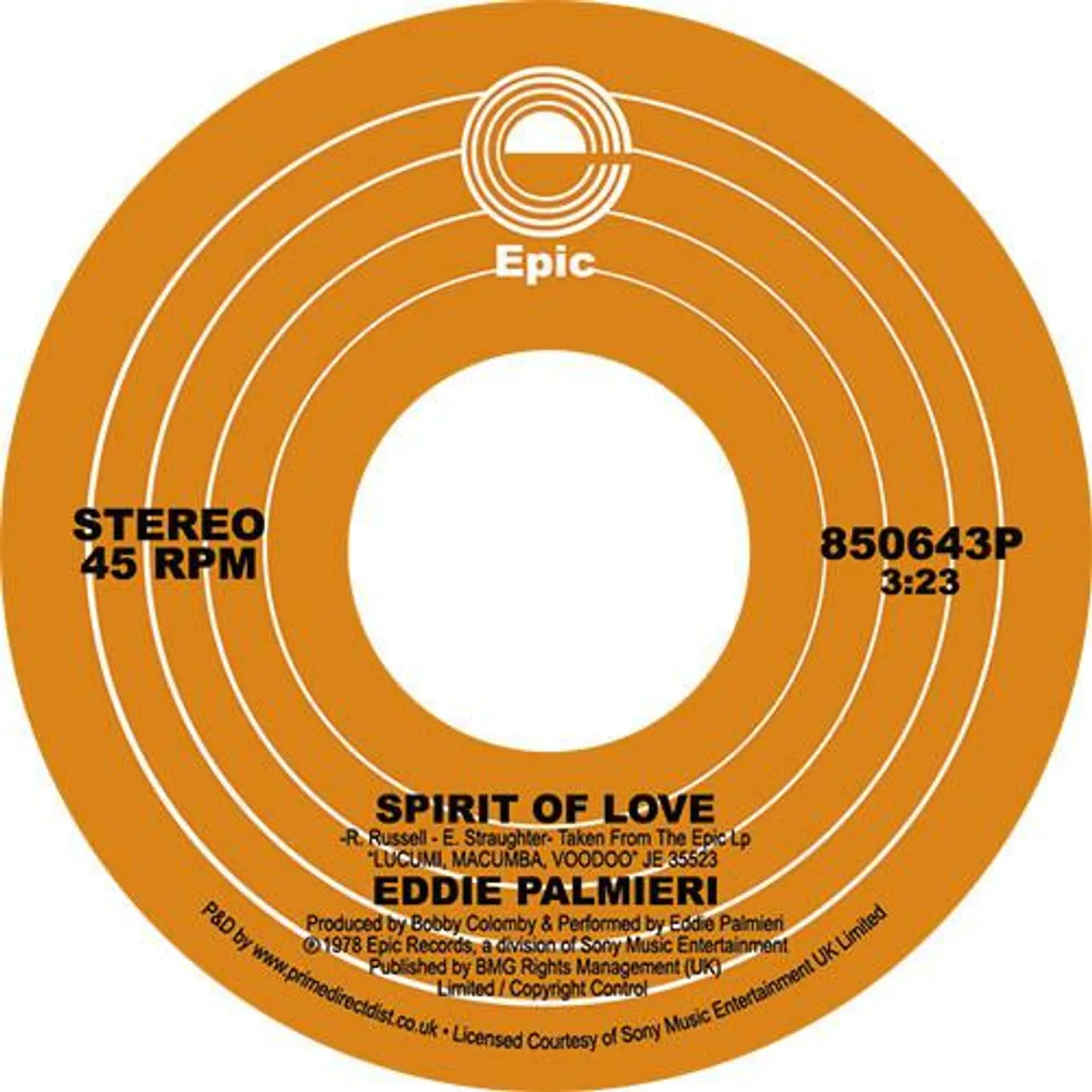 Eddie Palmieri Spirit Of Love/Lucumi, Macumba, Voodoo Vinyl Record
