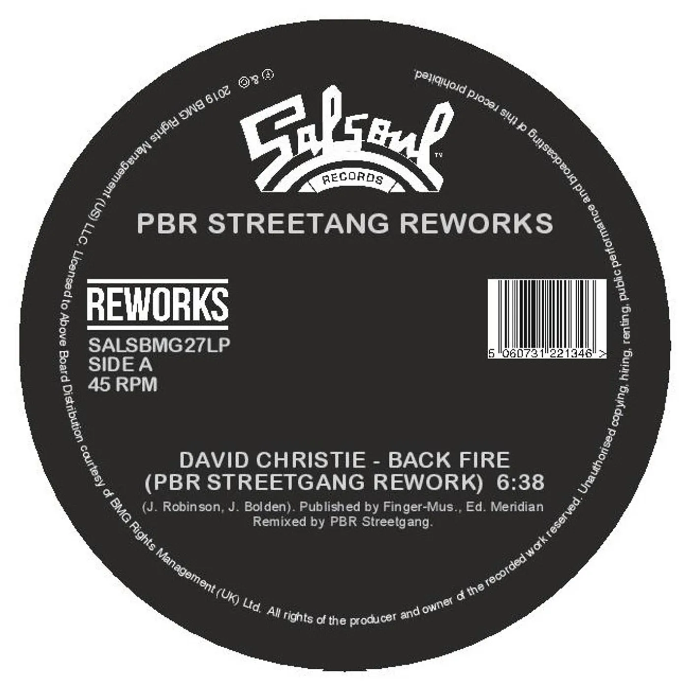 PBR Streetgang Salsoul Reworks Vinyl Record