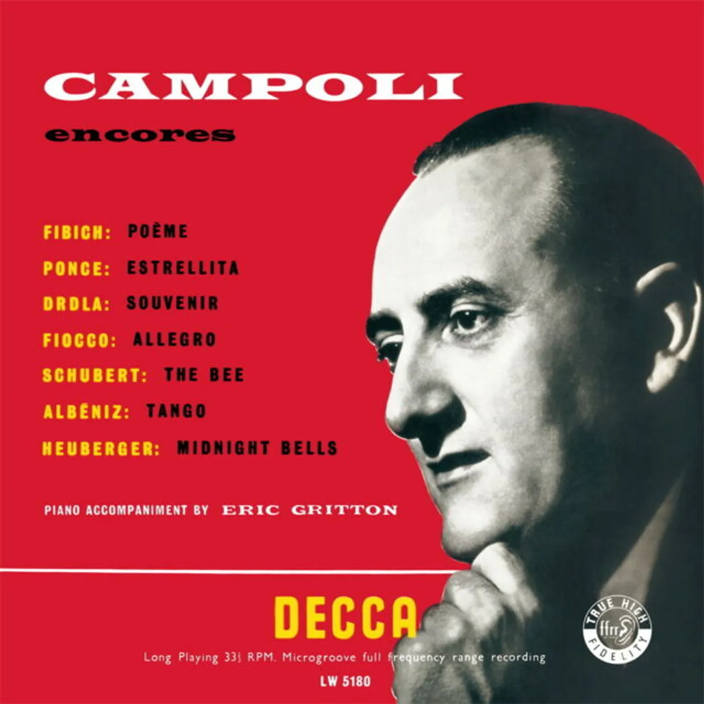 Alfredo Campoli Encores: Vols. 1 & 2 Vinyl Record