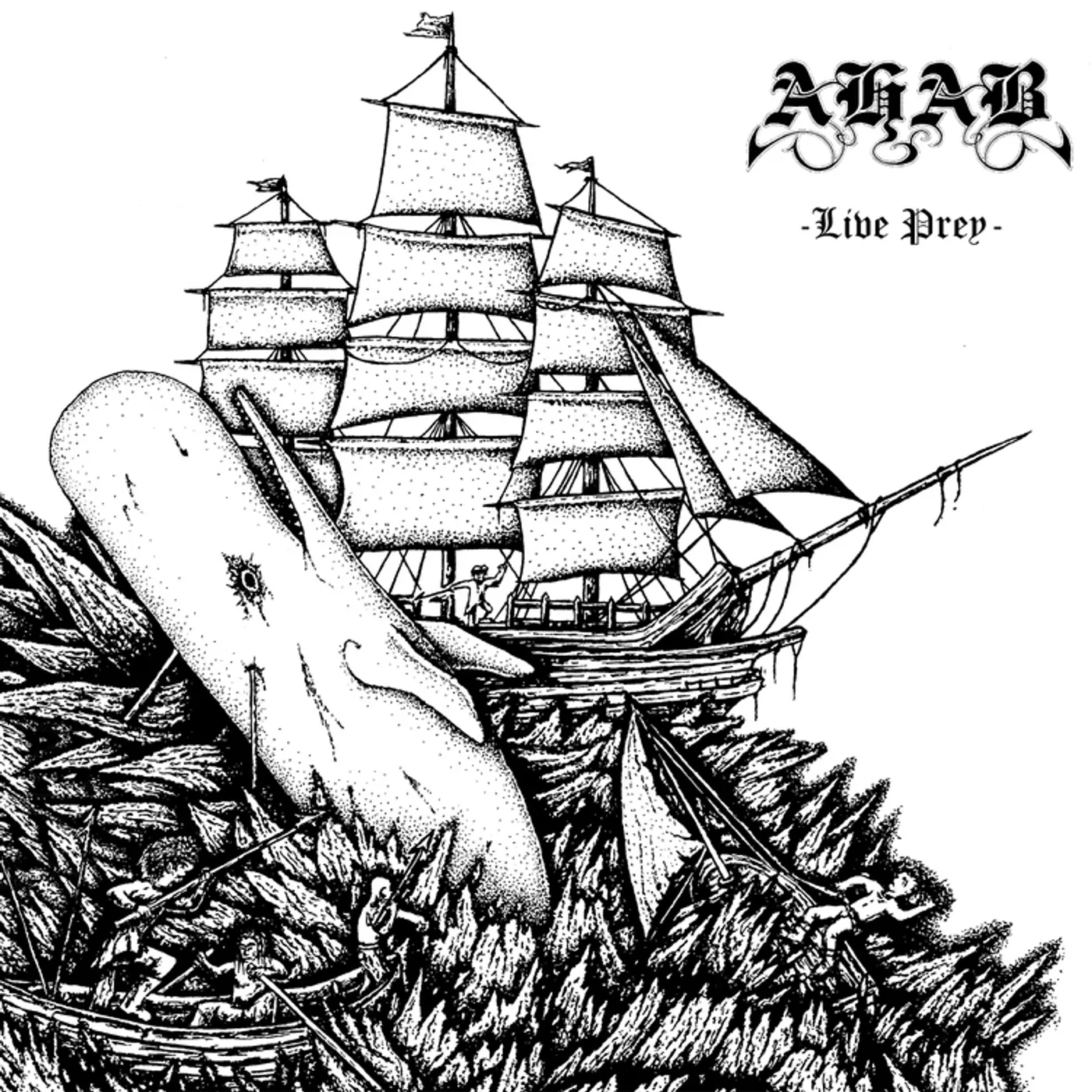 Ahab LIVE PREY (ETCHED/2LP/GATEFOLD) Vinyl Record