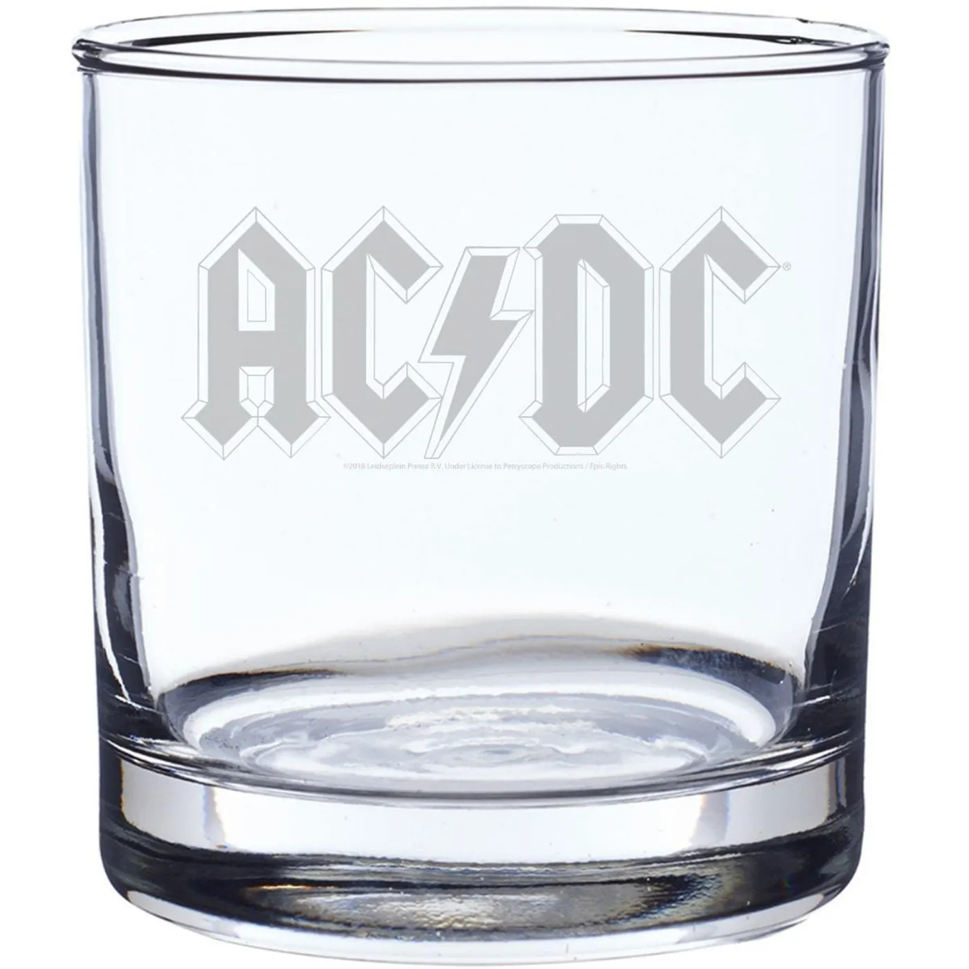 AC/DC Diamond Logo Laser-Etched Whiskey Glass