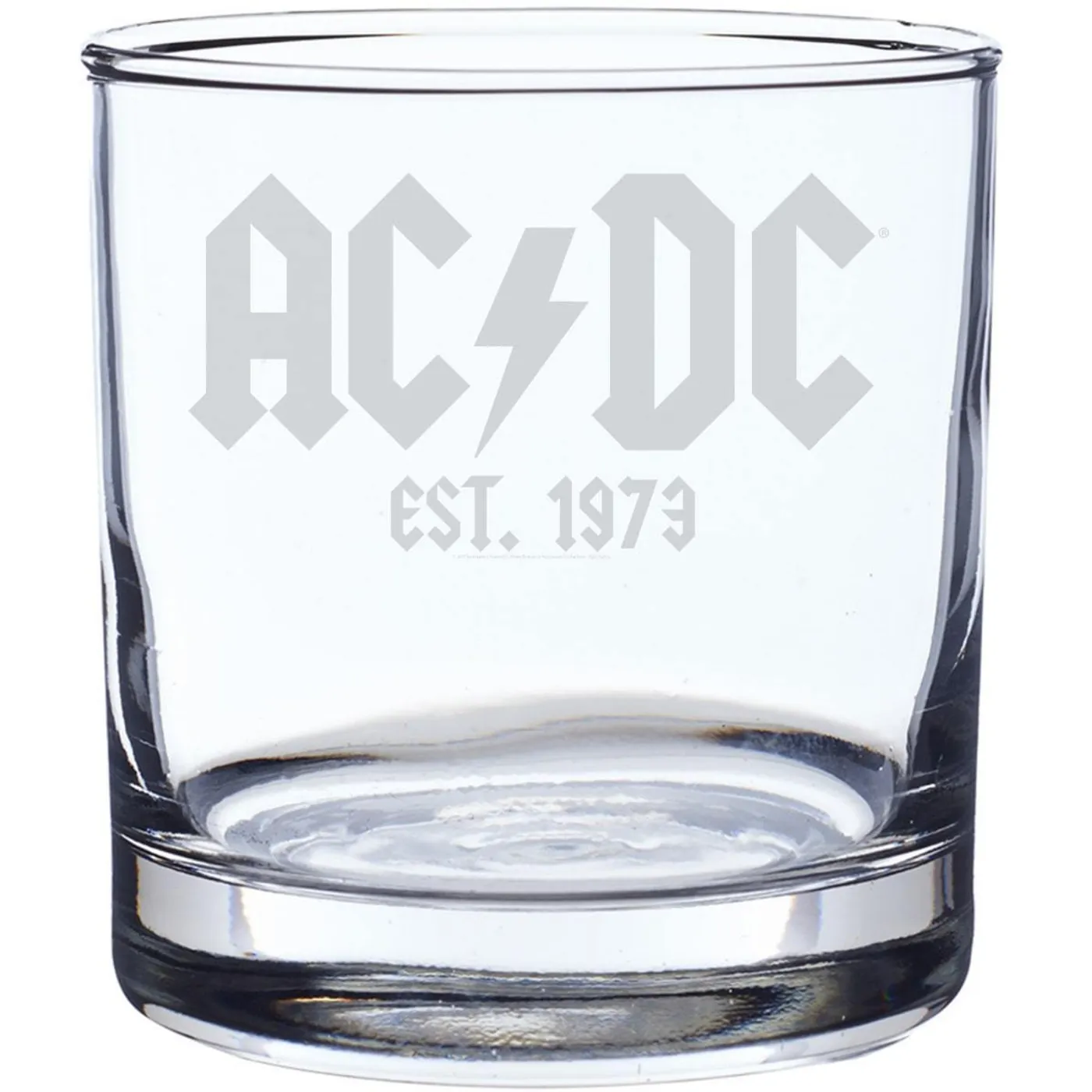 AC/DC Est. 1973 Laser-Etched Whiskey Glass