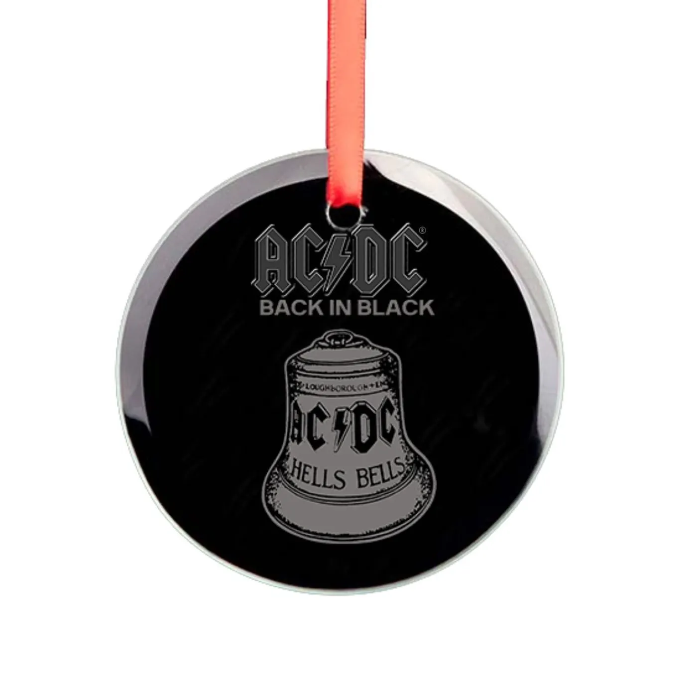 AC/DC Hells Bells Glass Ornament