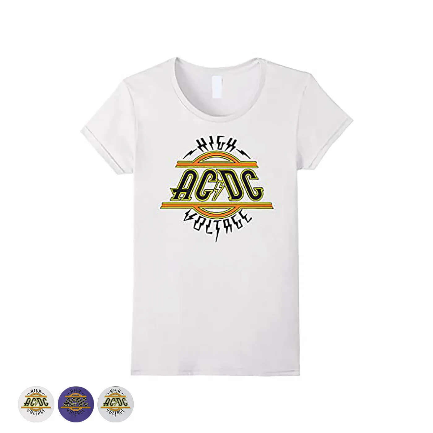 AC/DC Women's High Voltage Logo T-shirt