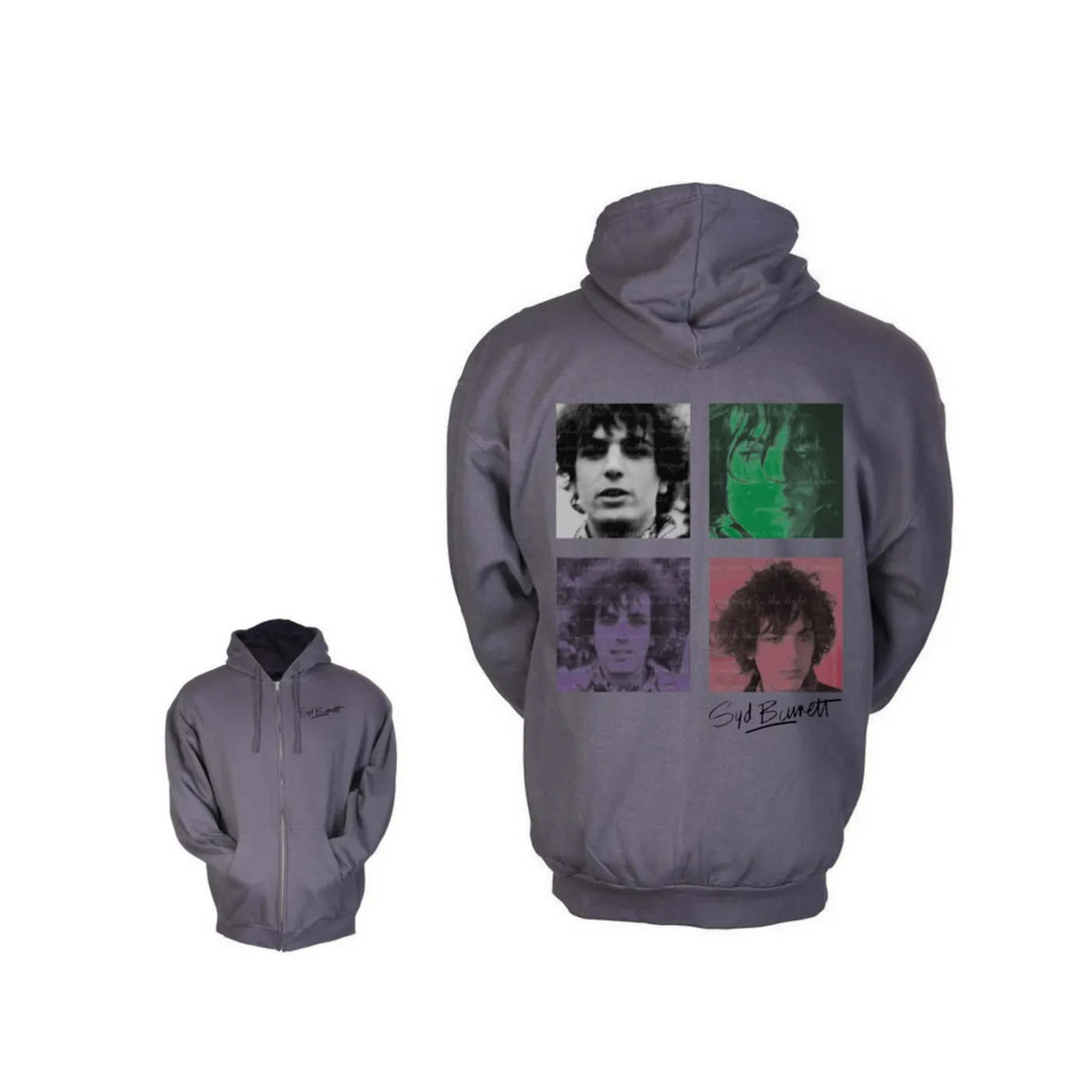 Syd Barrett Four Shades Charcoal Hoodie