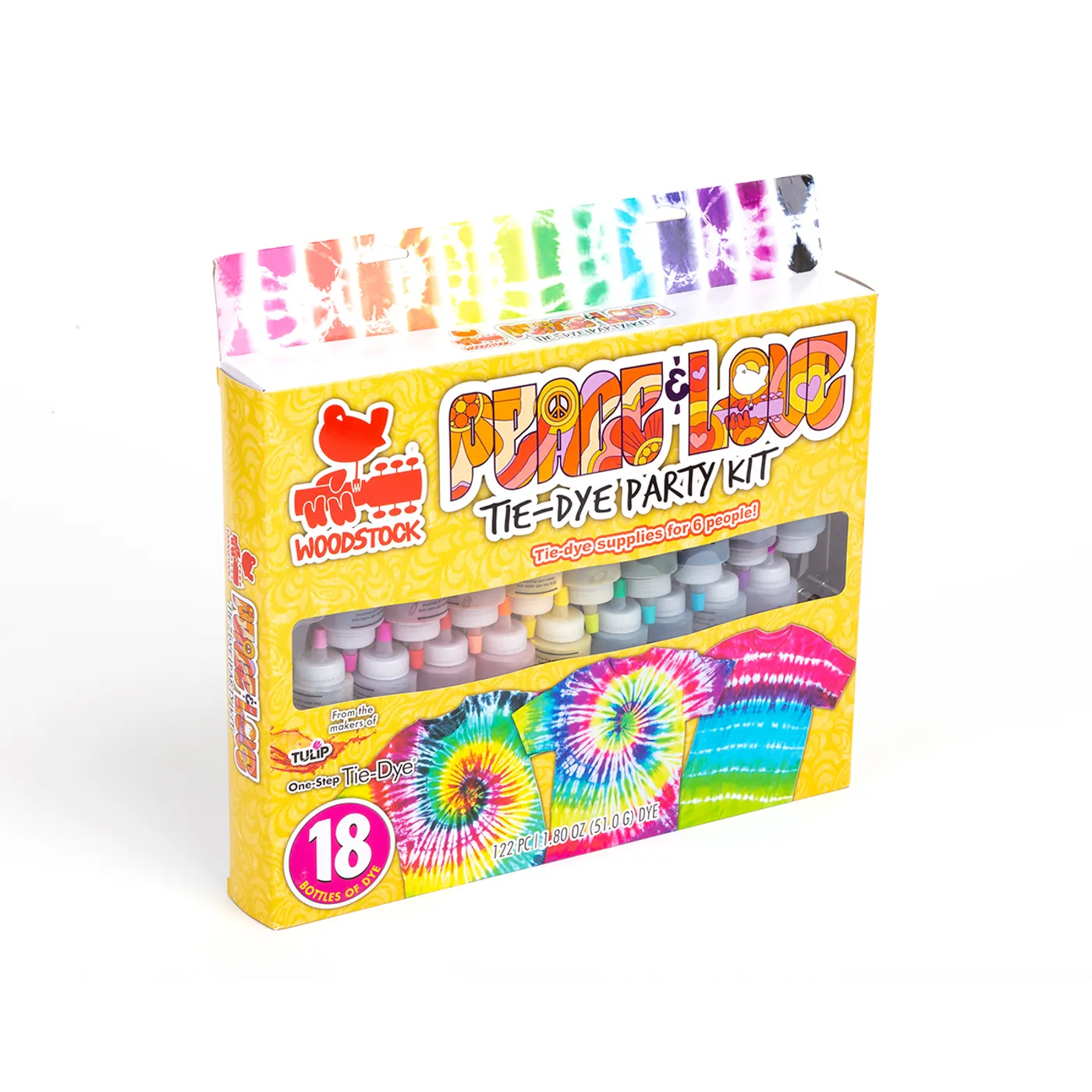 Woodstock Peace & Love Tie Dye Party Kit