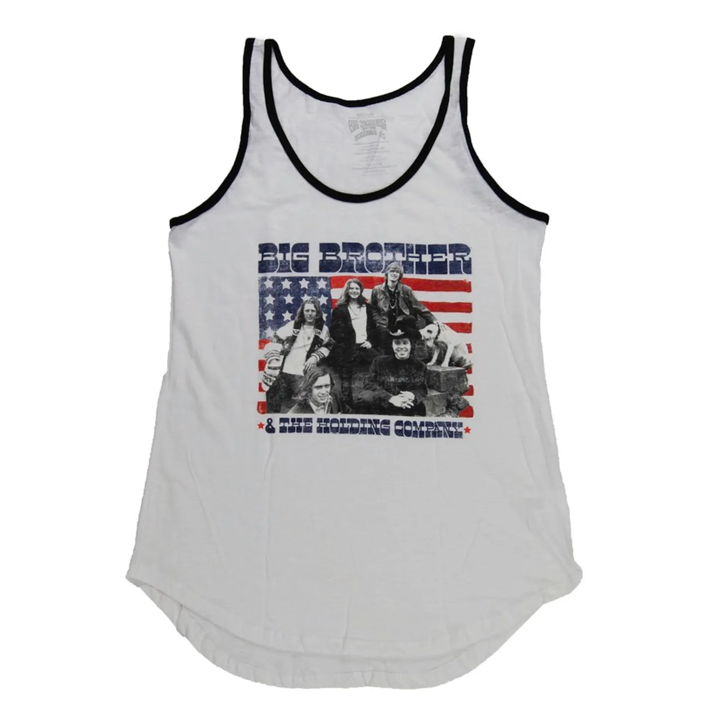 Big Brother & The Holding Company Ladies Stars & Stripes Ringer Tank
