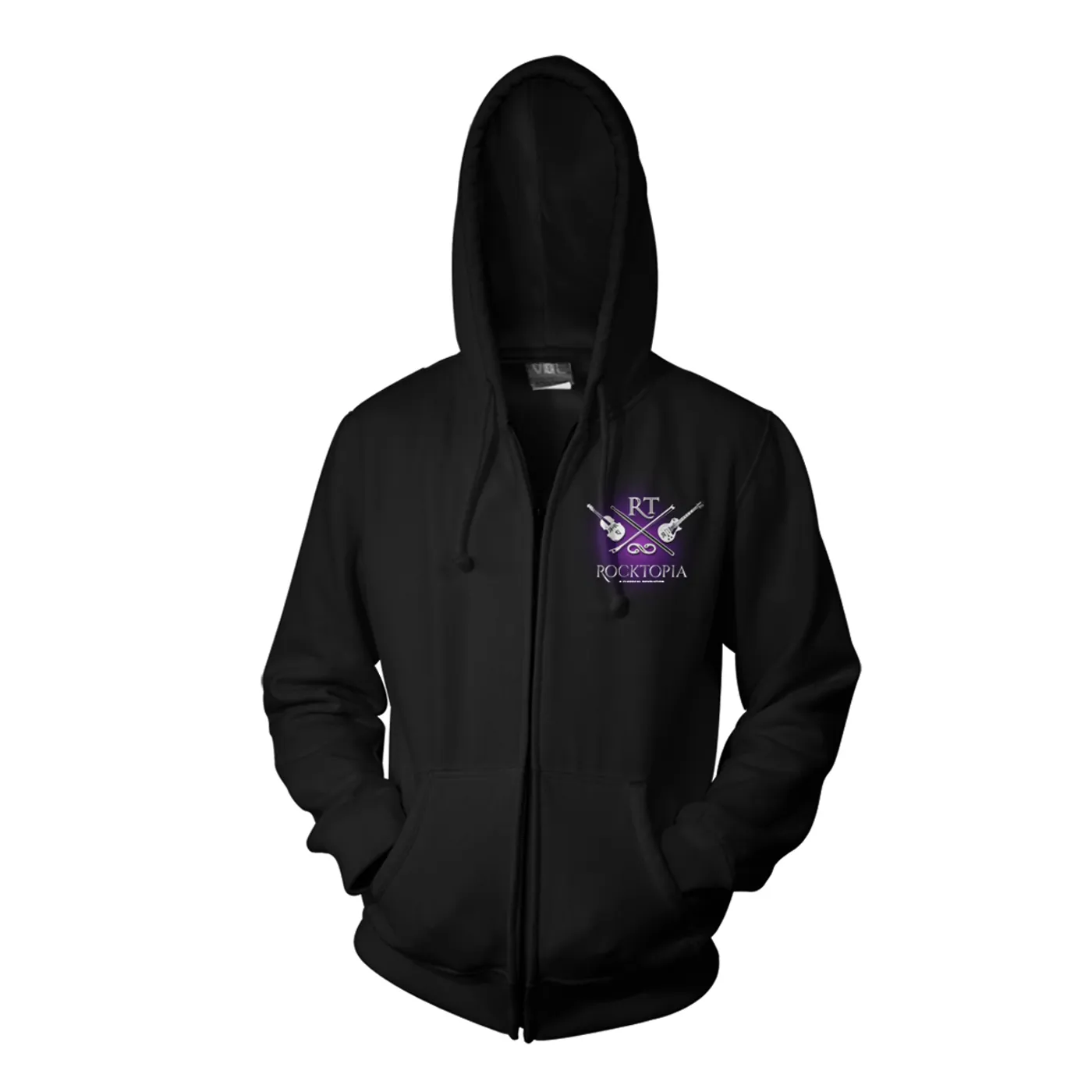 Rocktopia on Broadway Black Zip Hoodie