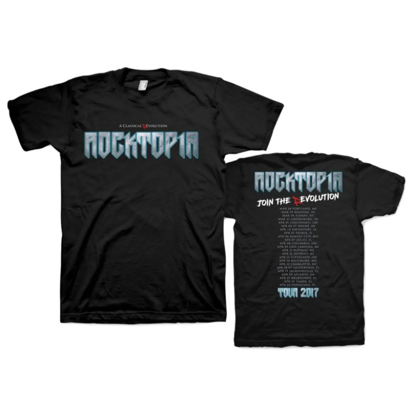 Rocktopia Logo Tour Dates T-Shirt