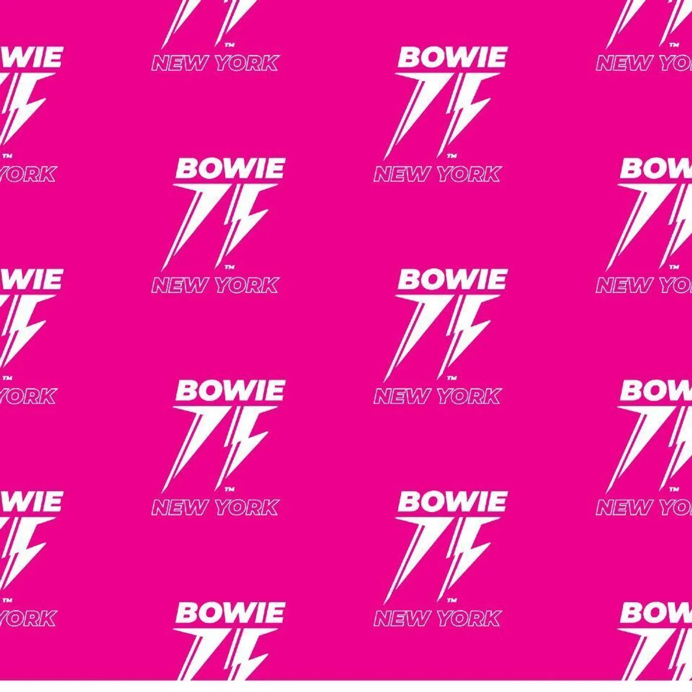 David Bowie Bowie 75 NY Pink Wrapping Paper