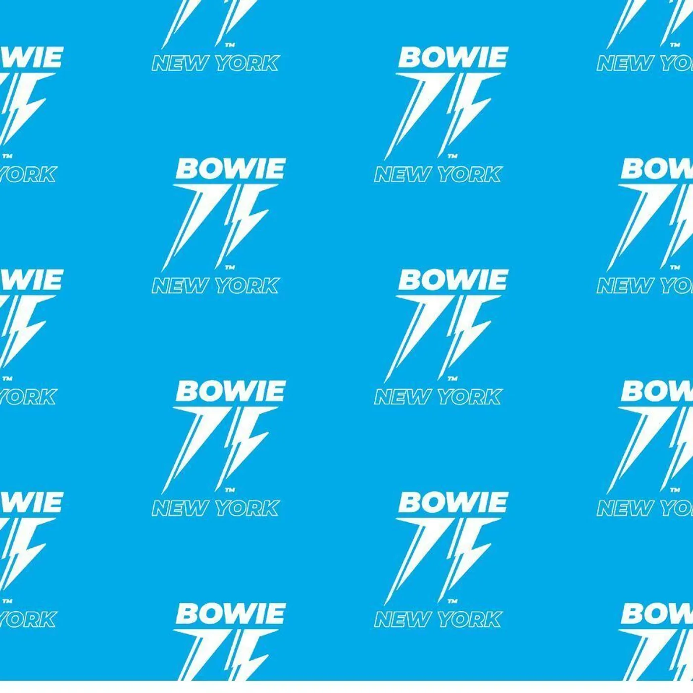 David Bowie Bowie 75 NY Blue Wrapping Paper