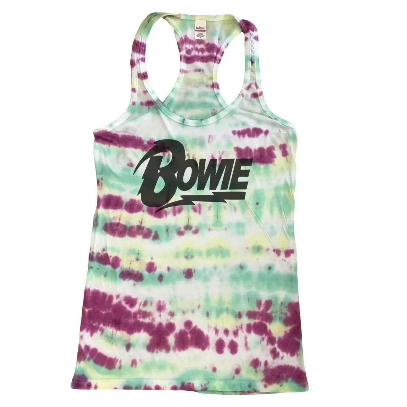 David Bowie Women's Tie-Dye Logo Tank Top