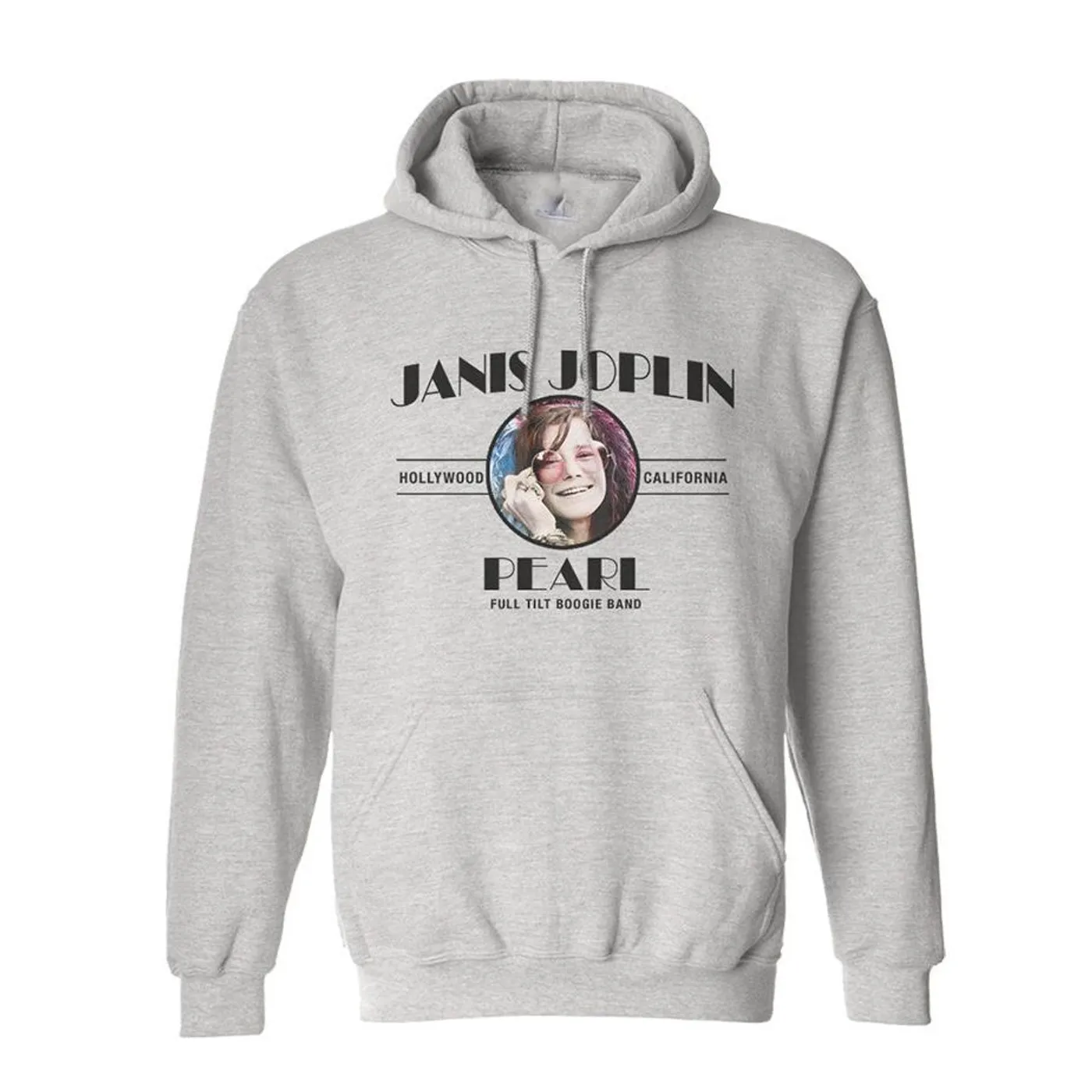Janis Joplin Pearl Grey Pullover Hoodie