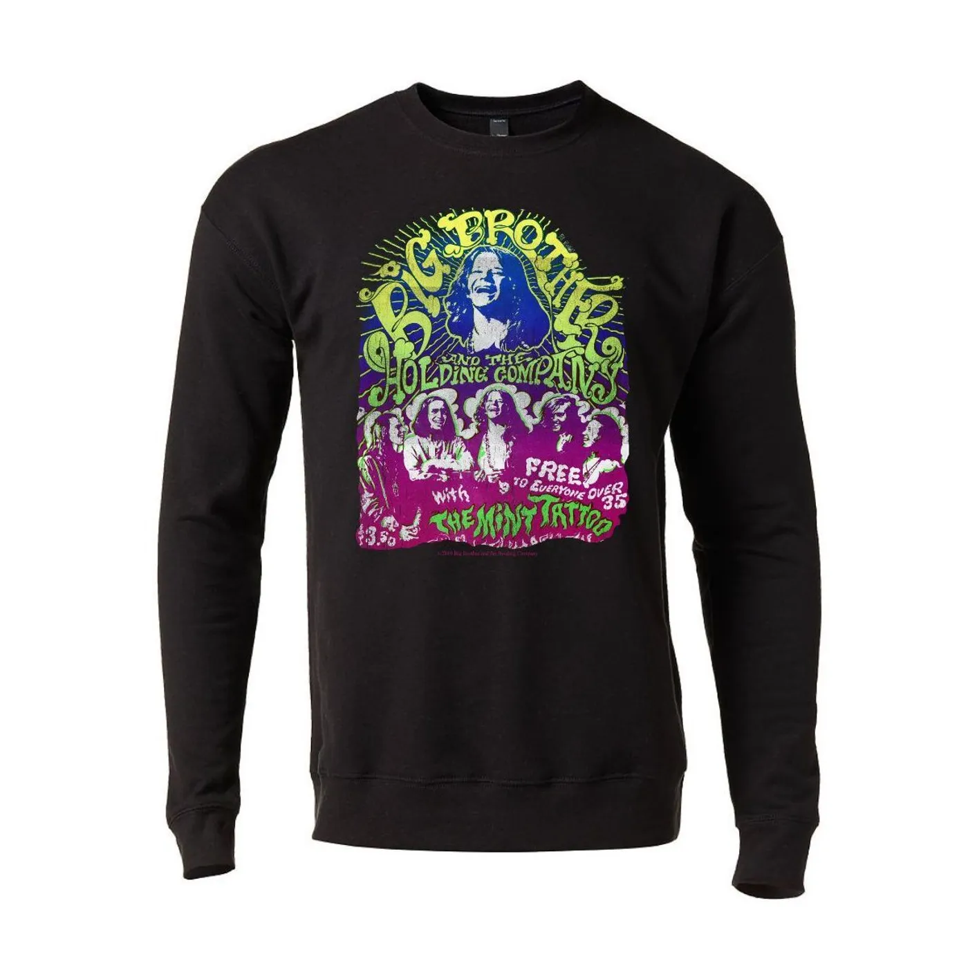 Janis Joplin Over 35 Crew Neck Sweatshirt