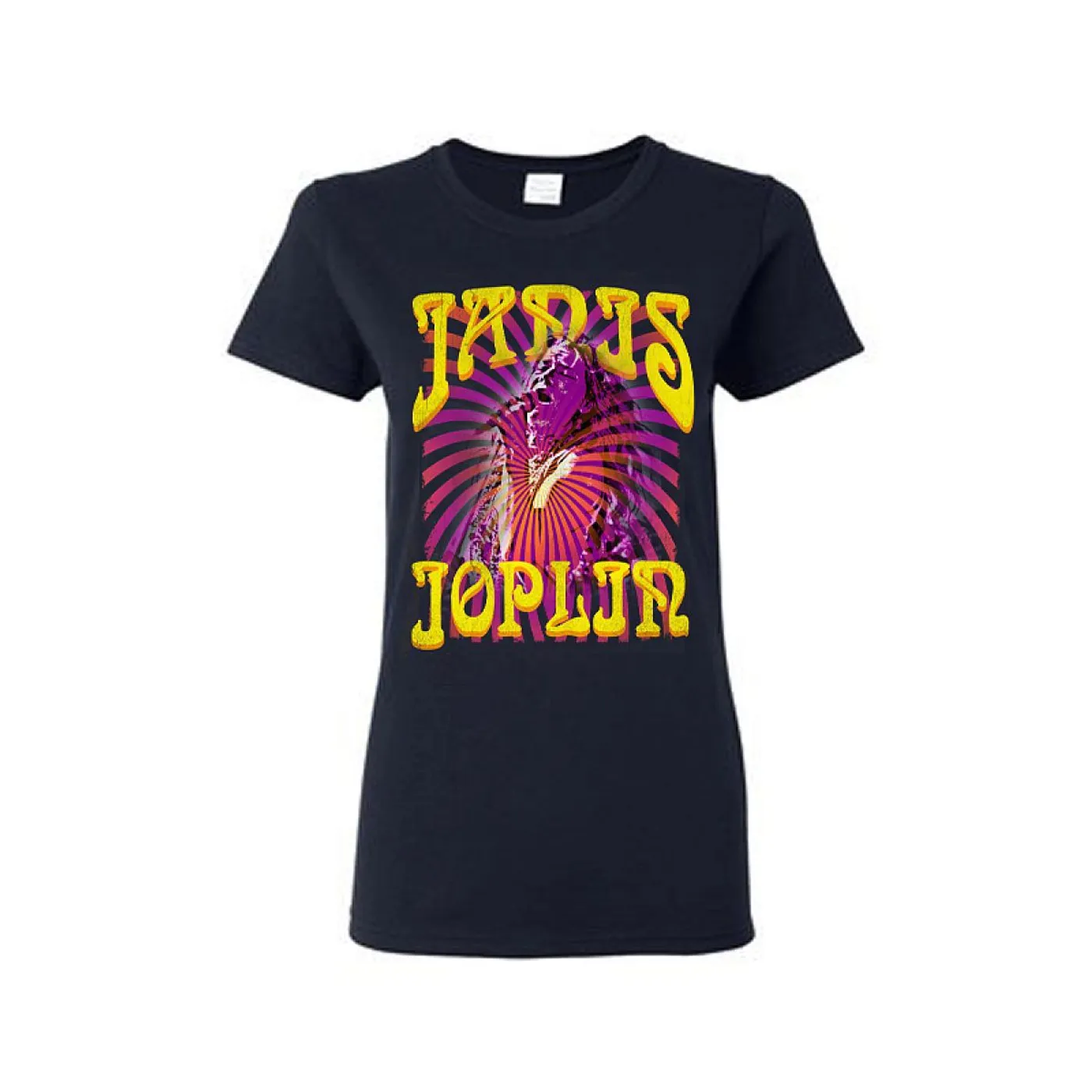 Janis Joplin Psychedelic Swirl LadiesT-Shirt