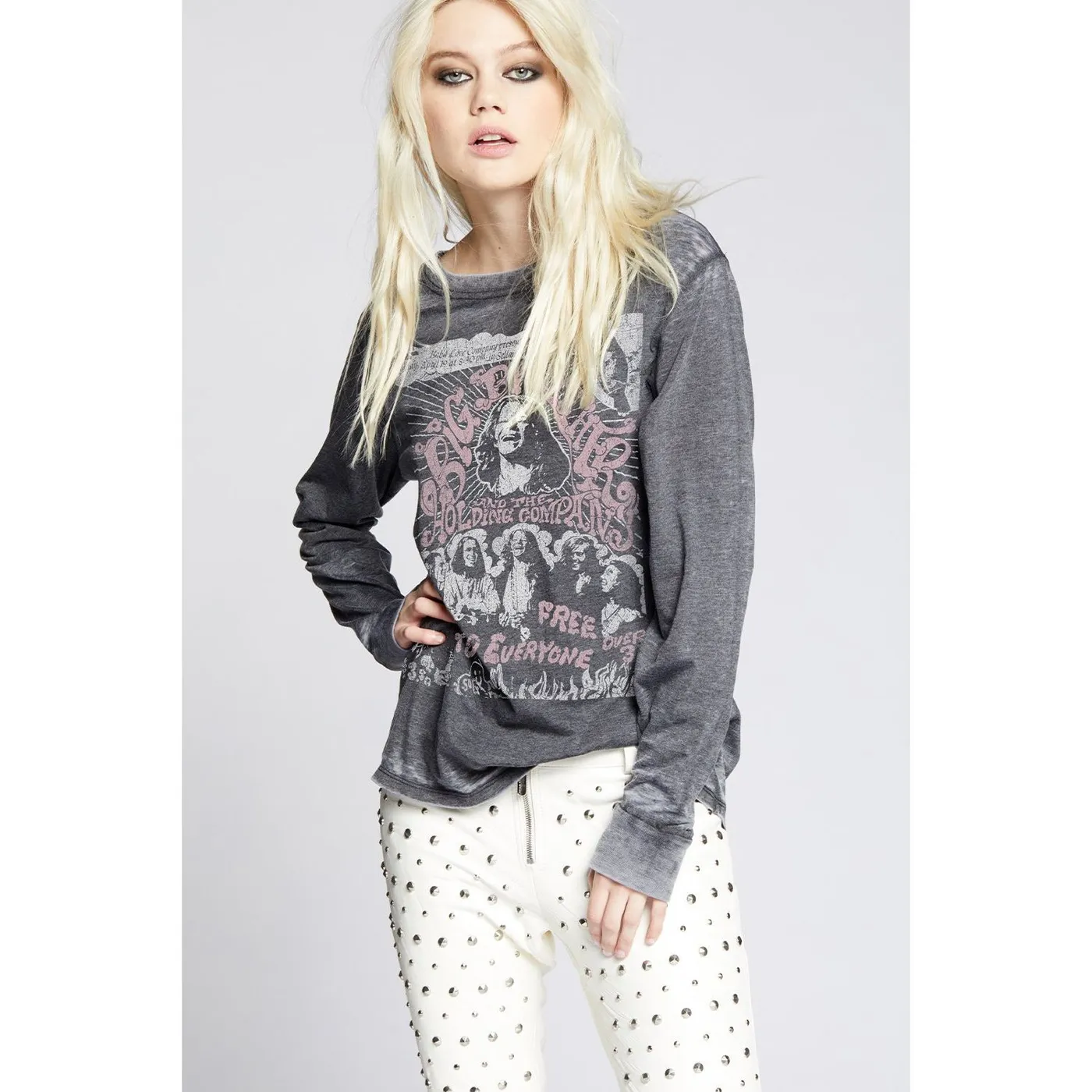 Janis Joplin Big Brother and The Holding Company Long Sleeve Tee